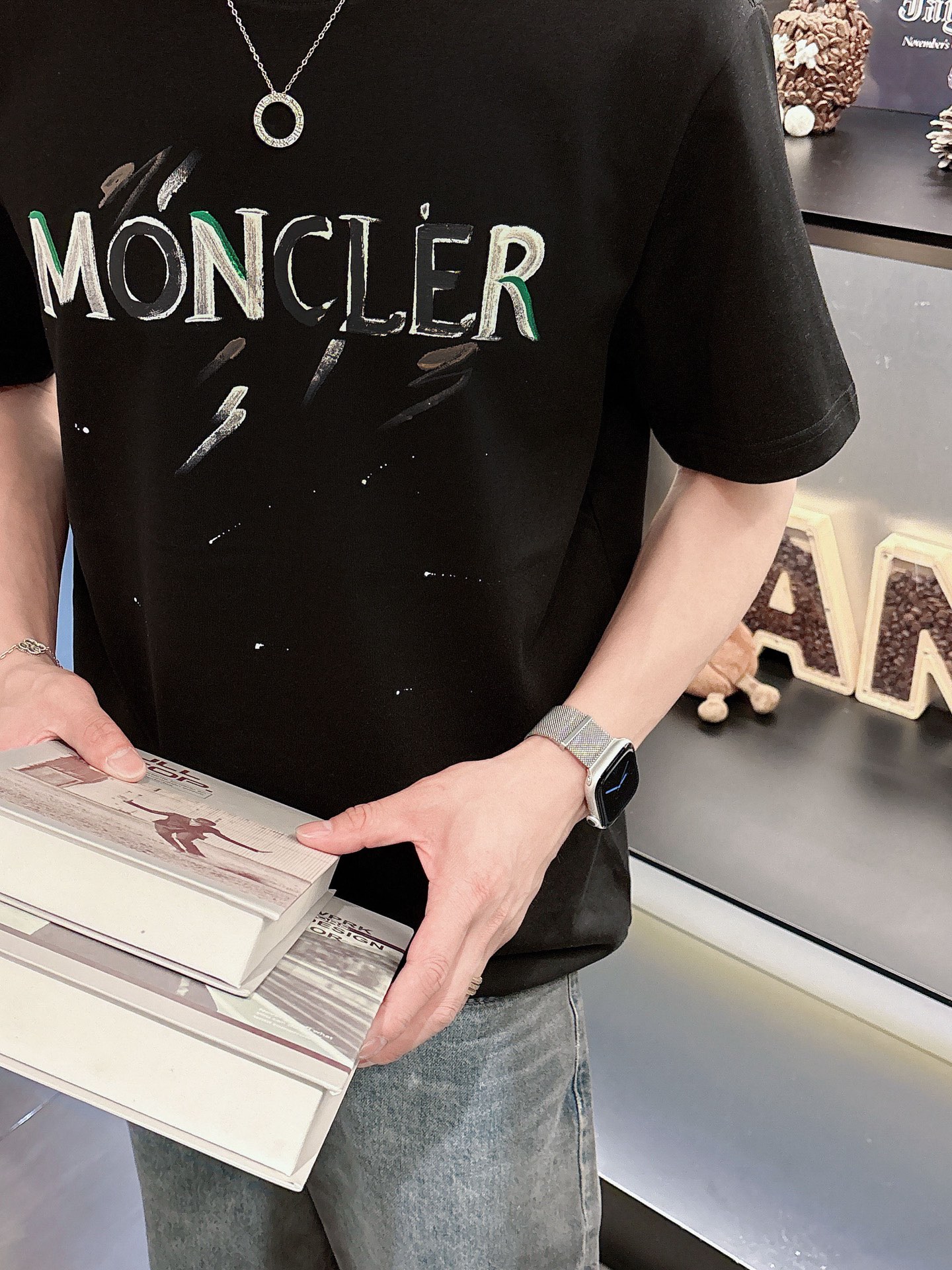 Moncler Male Basic Clothing Black S-m-l-xl