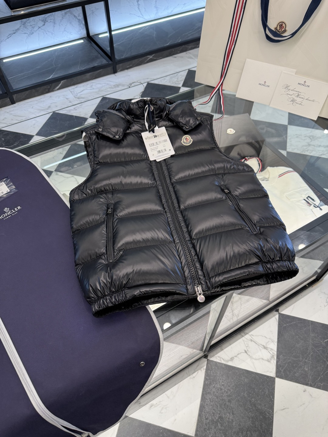 Moncler Male Down Vest Hooded S-m-l