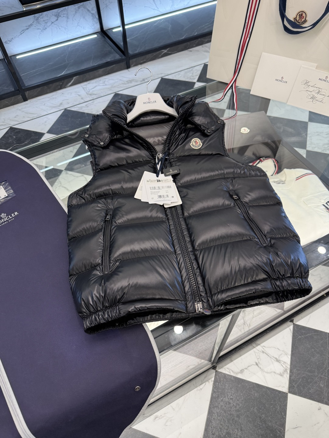 Moncler Male Down Vest Hooded S-m-l