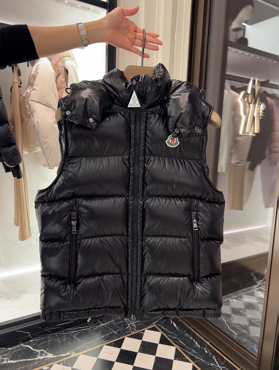 Moncler Male Down Vest Hooded S-m-l