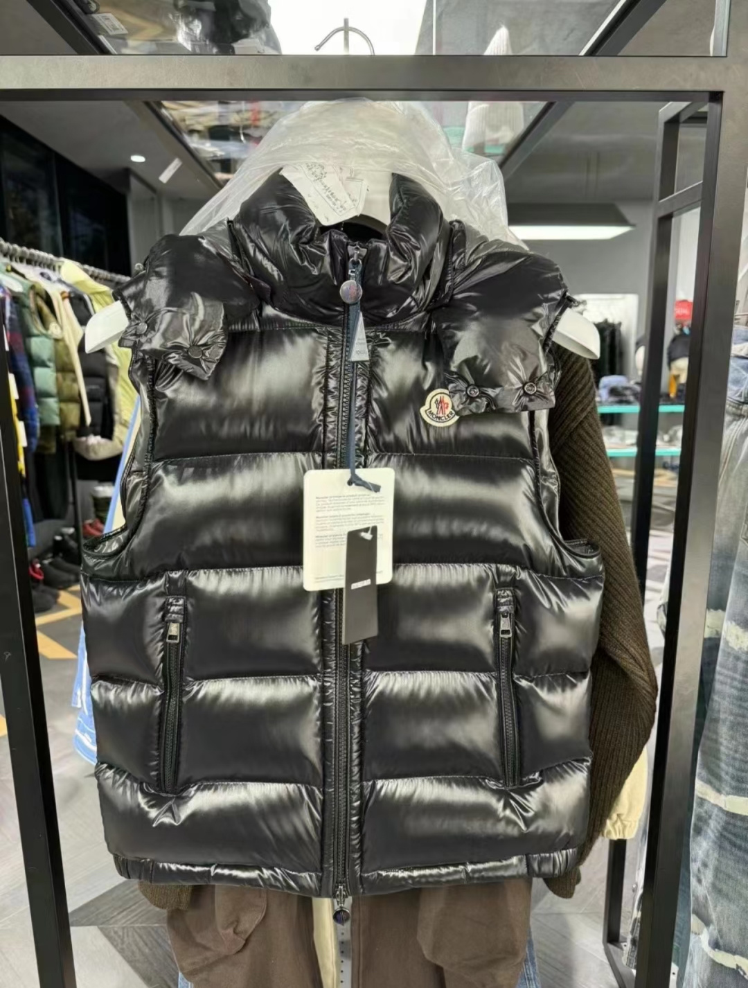 Moncler Male Down Vest Hooded S-m-l