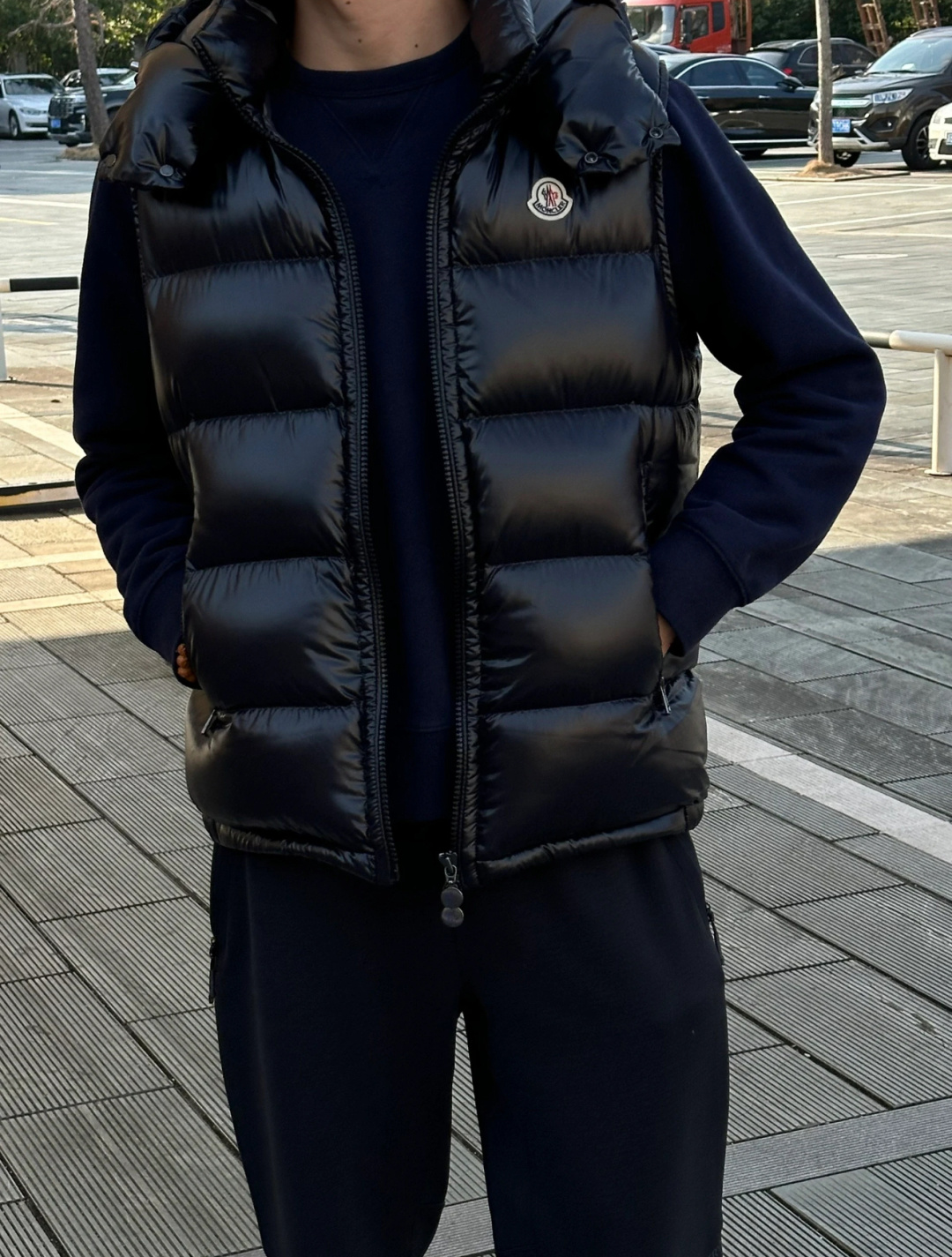 Moncler Male Down Vest Hooded S-m-l