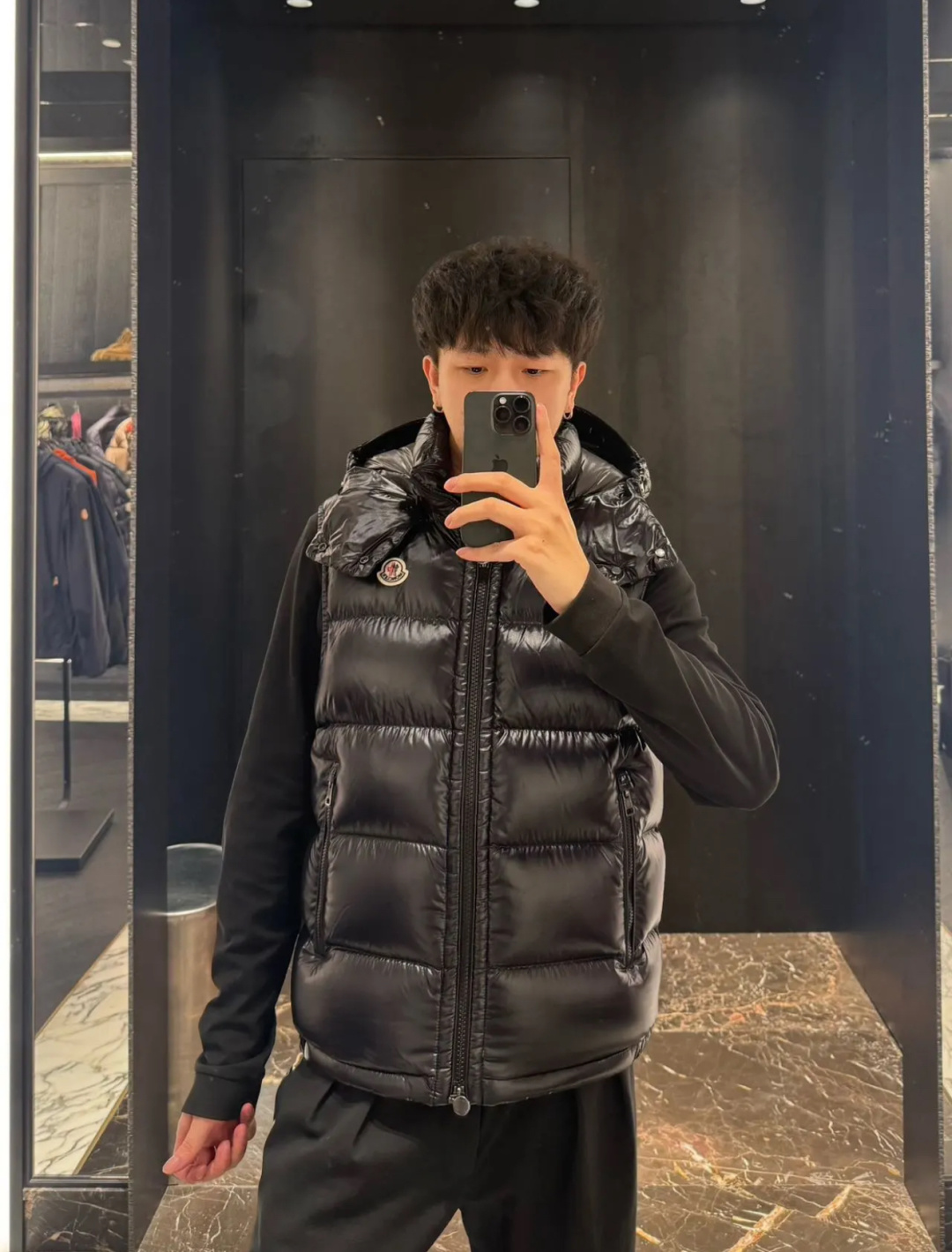 Moncler Male Down Vest Hooded S-m-l