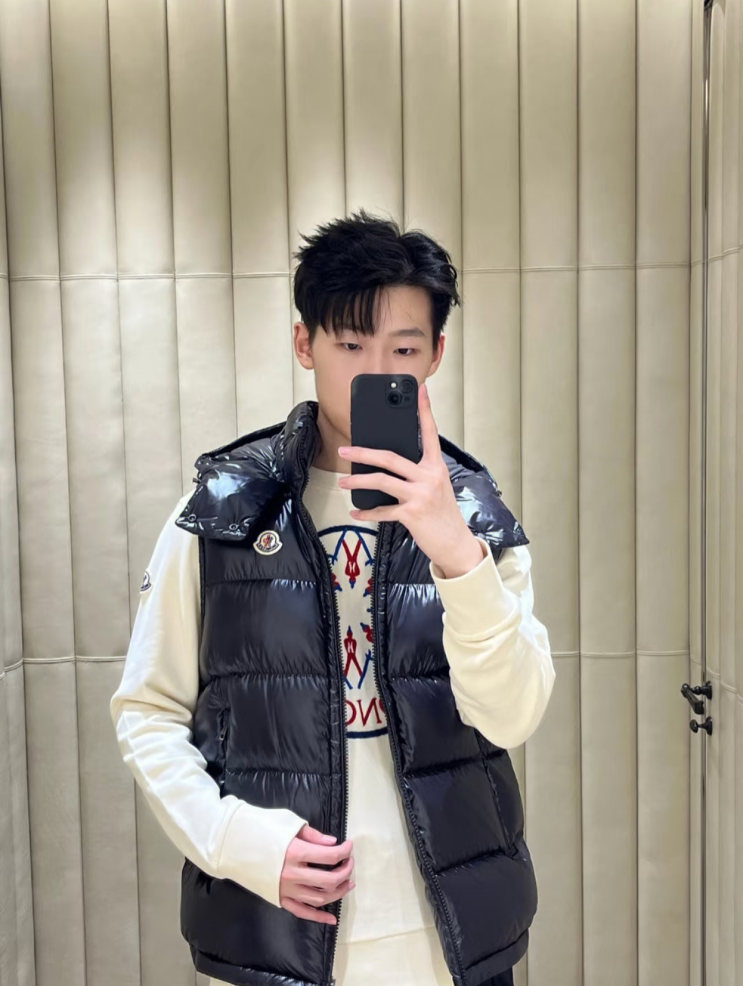 Moncler Male Down Vest Hooded S-m-l