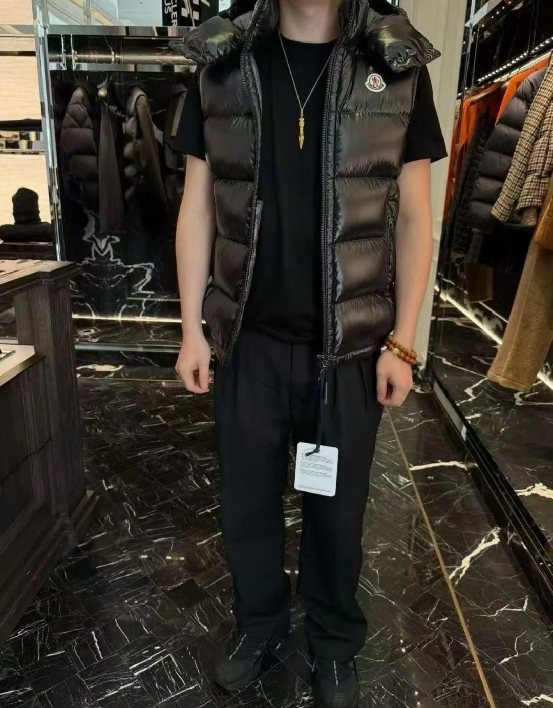Moncler Male Down Vest Hooded S-m-l