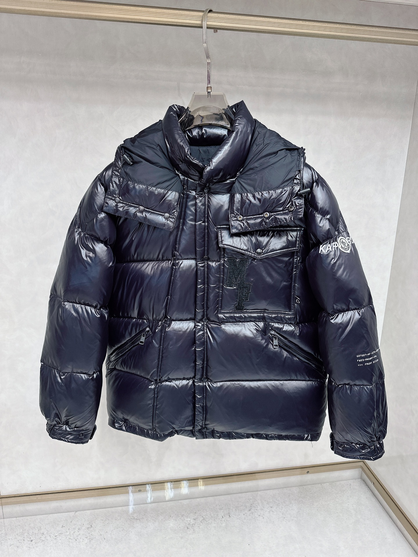 Moncler Male Down Jacket White Duck Down Hooded M-l