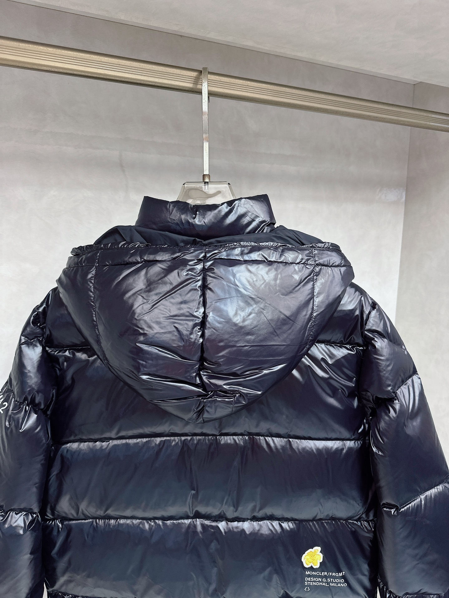 Moncler Male Down Jacket White Duck Down Hooded M-l