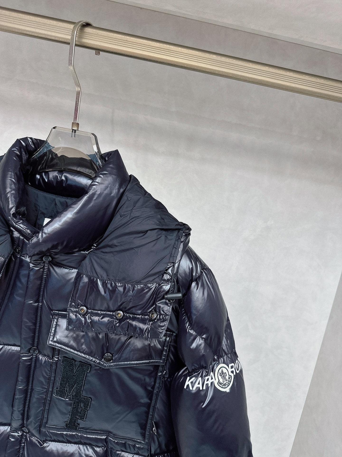 Moncler Male Down Jacket White Duck Down Hooded M-l