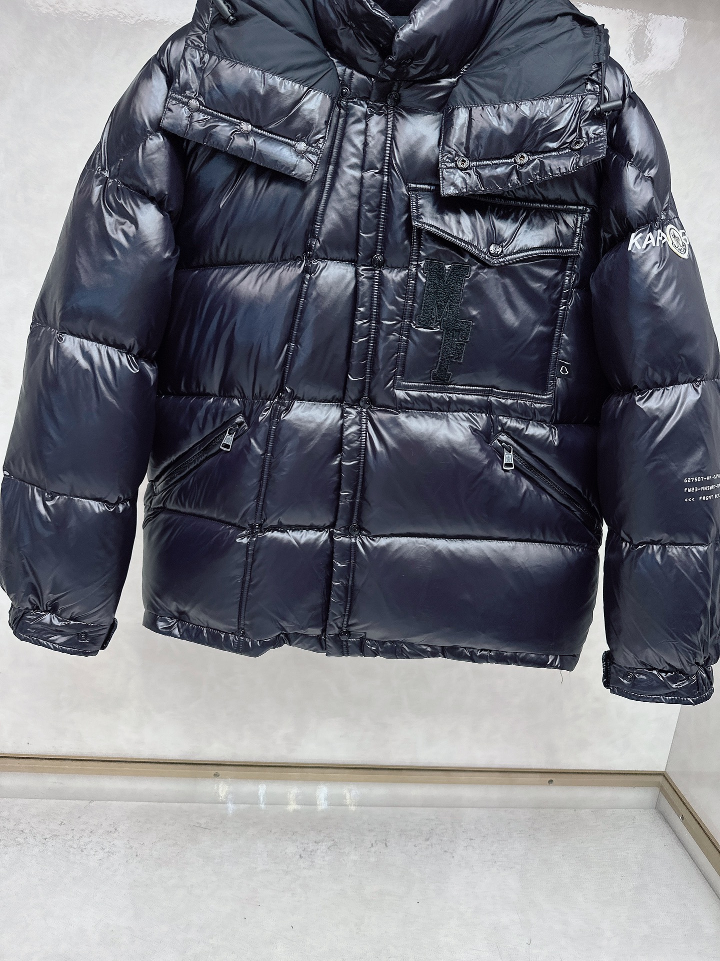 Moncler Male Down Jacket White Duck Down Hooded M-l