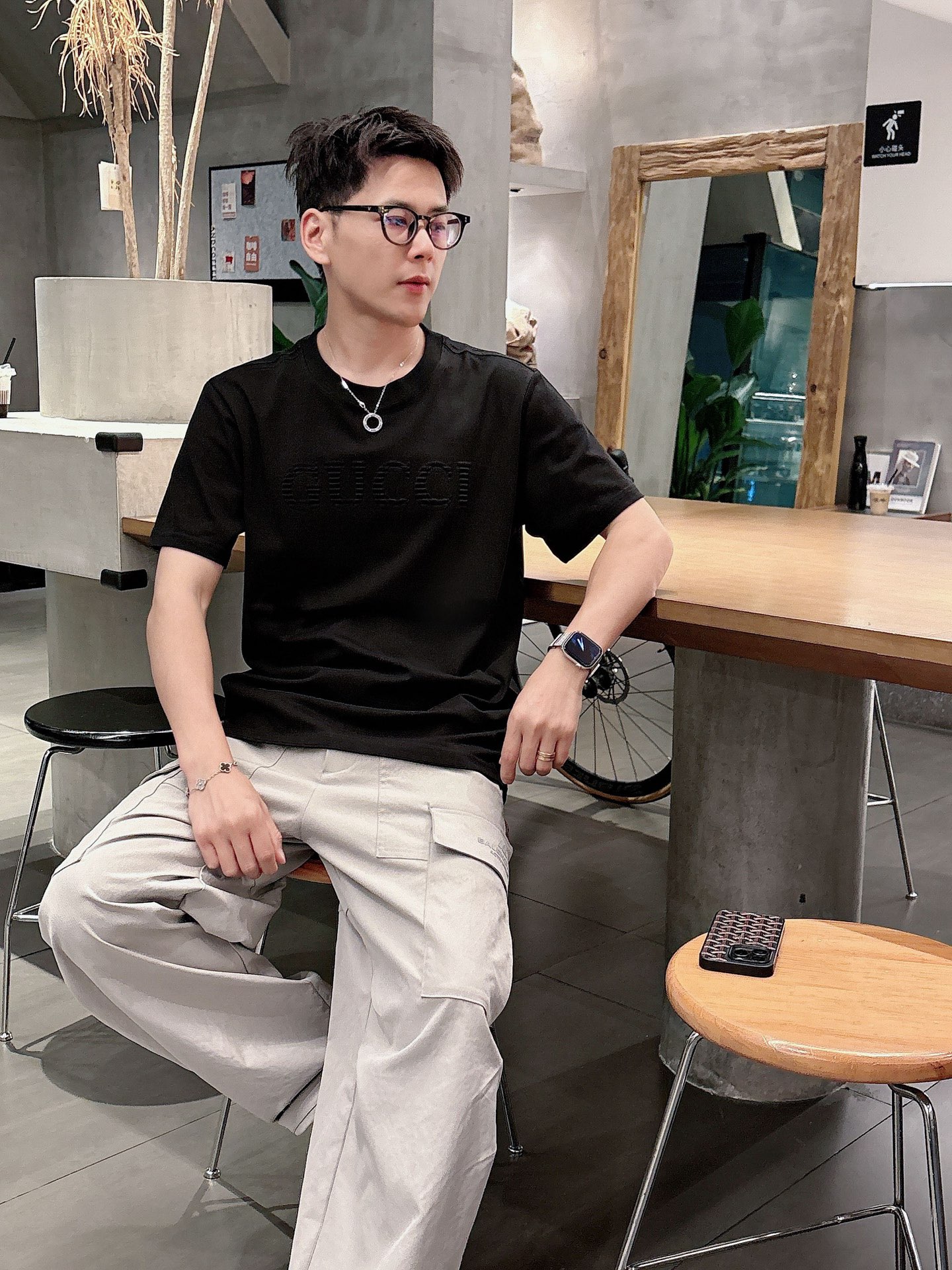 Gucci Male Basic Clothing Black S-m-l-xl