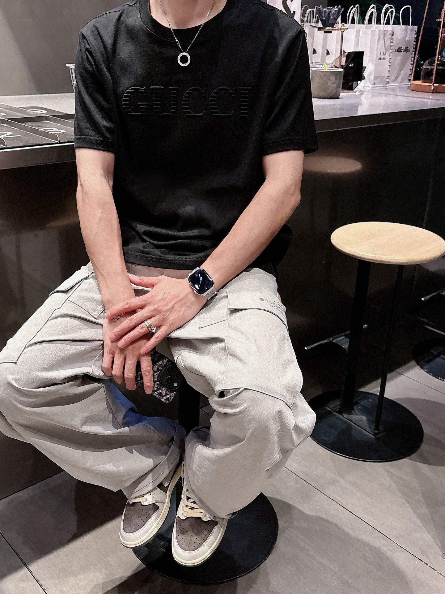 Gucci Male Basic Clothing Black S-m-l-xl