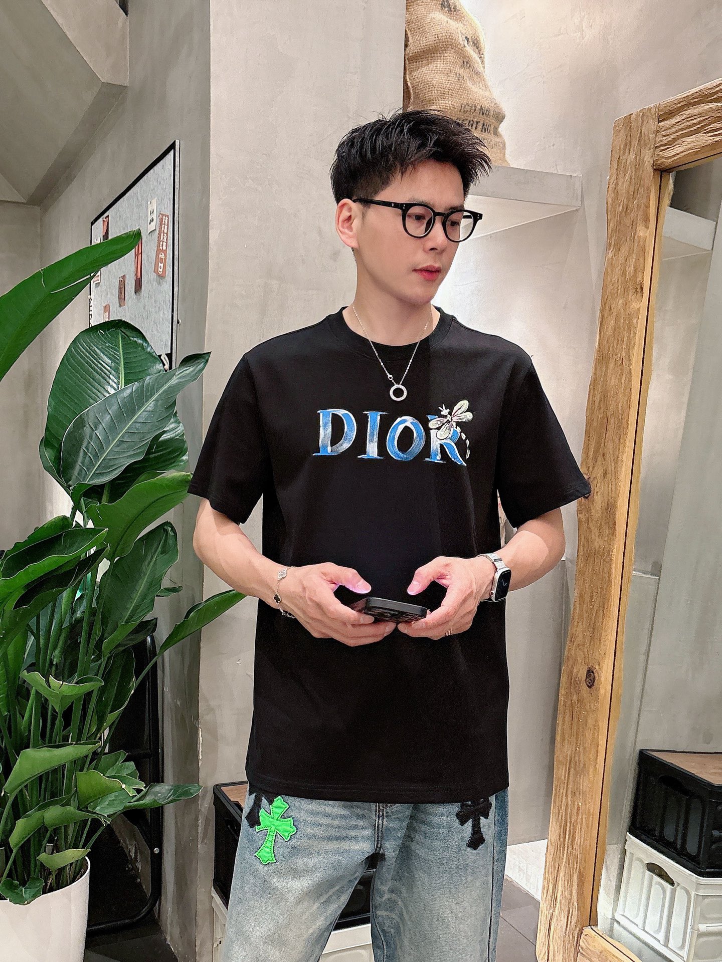 Dior Male Basic Clothing Black S-m-l-xl