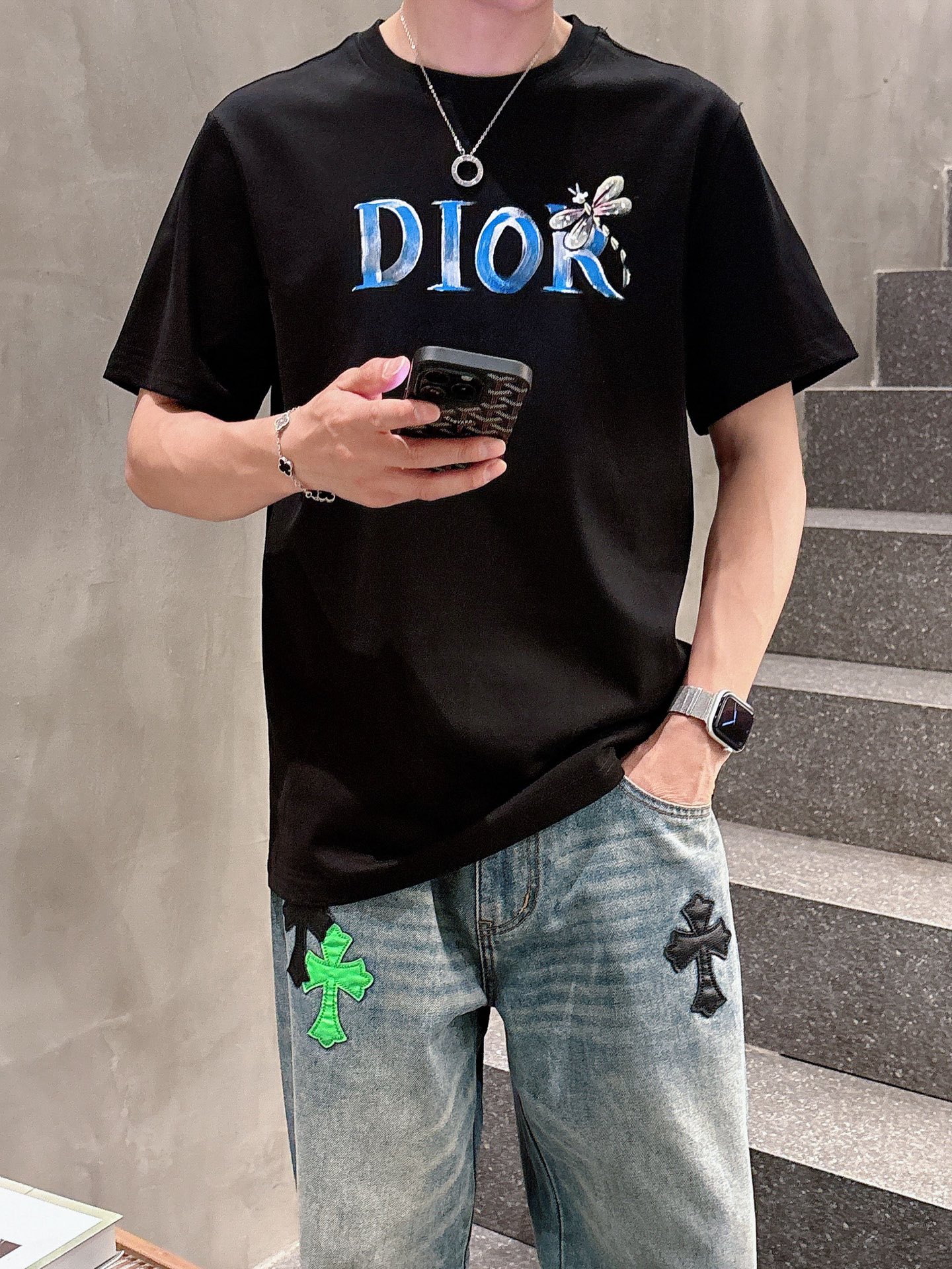 Dior Male Basic Clothing Black S-m-l-xl