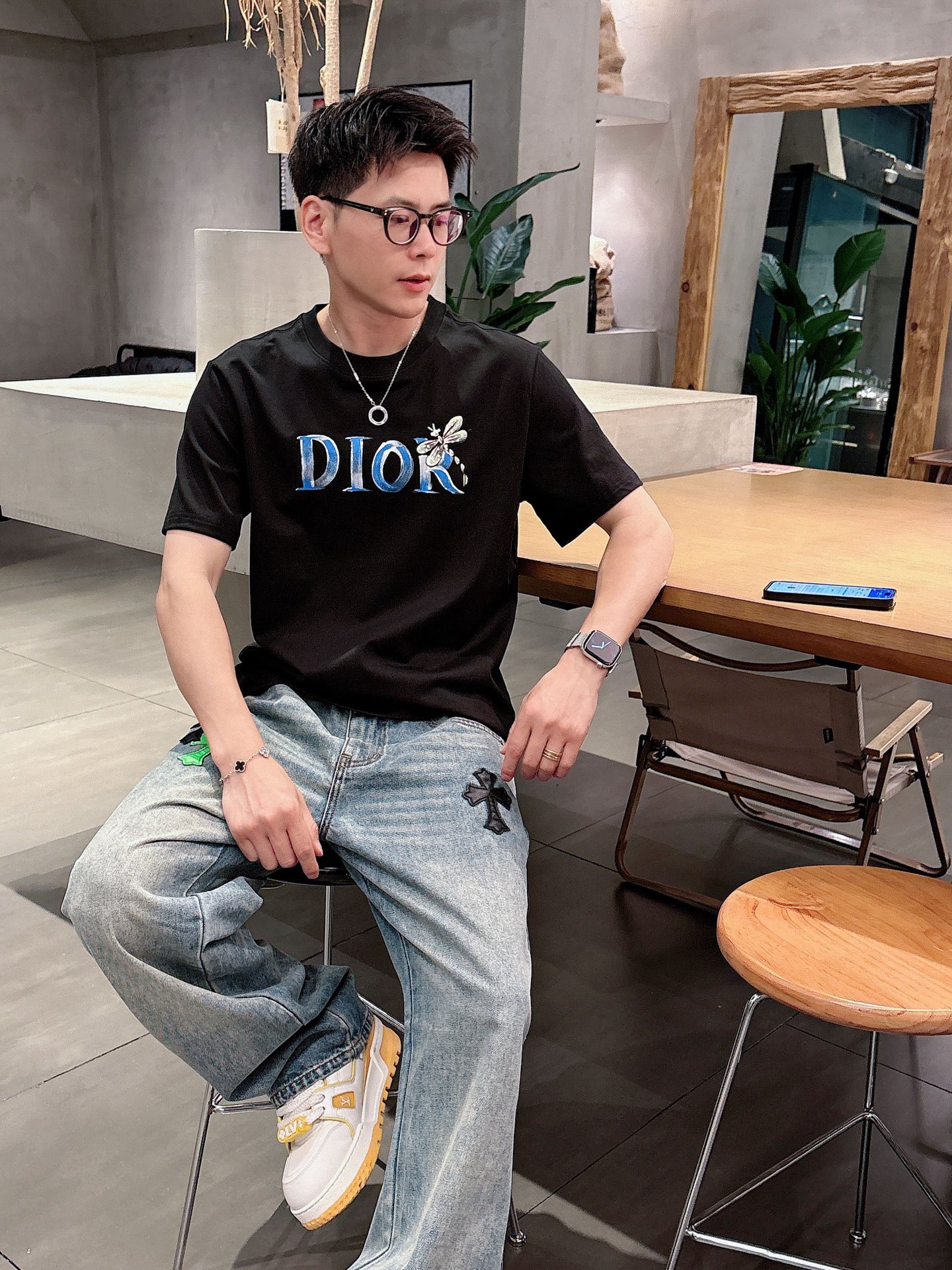 Dior Male Basic Clothing Black S-m-l-xl