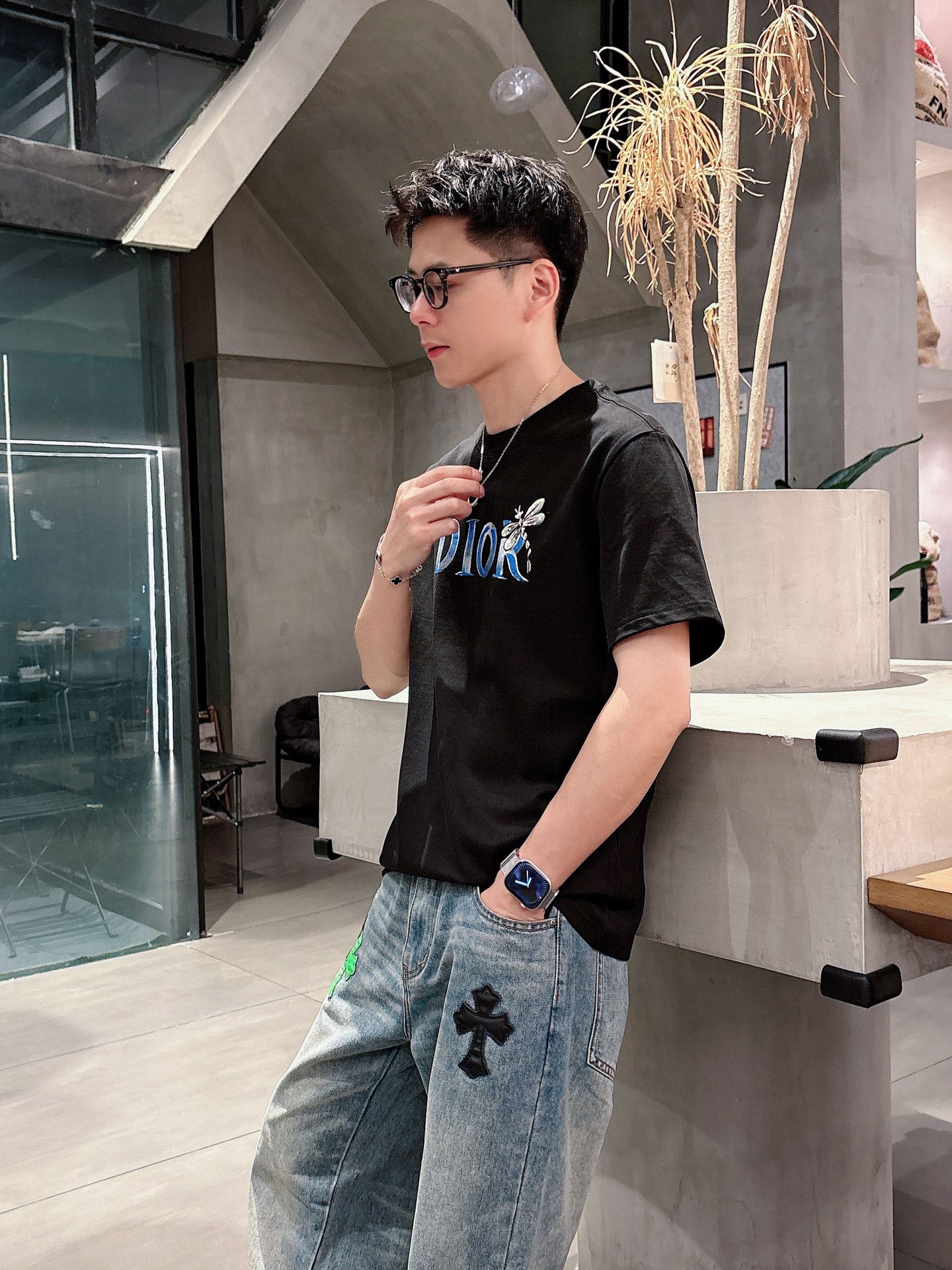 Dior Male Basic Clothing Black S-m-l-xl