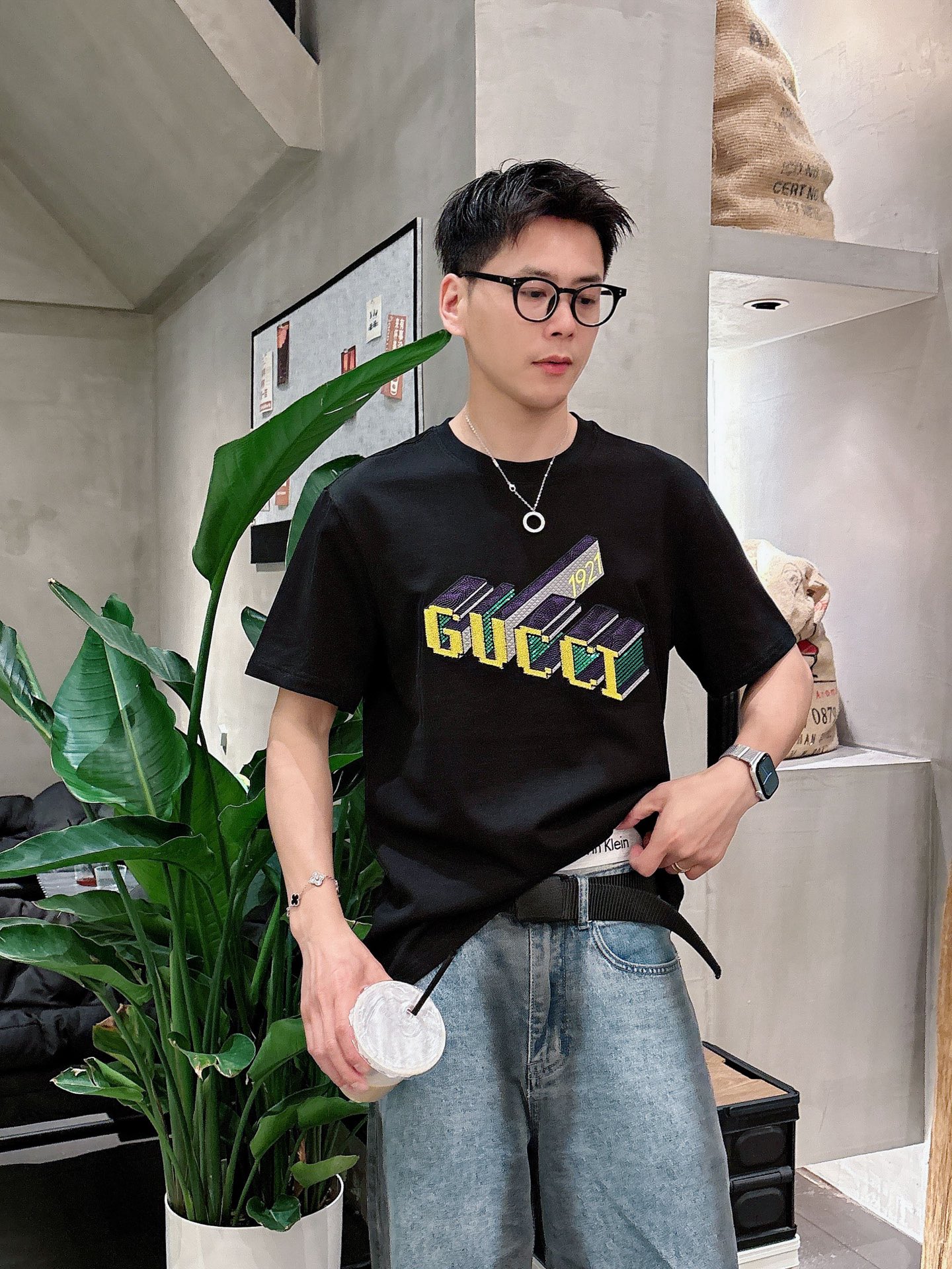 Gucci Male Basic Clothing Black S-m-l-xl