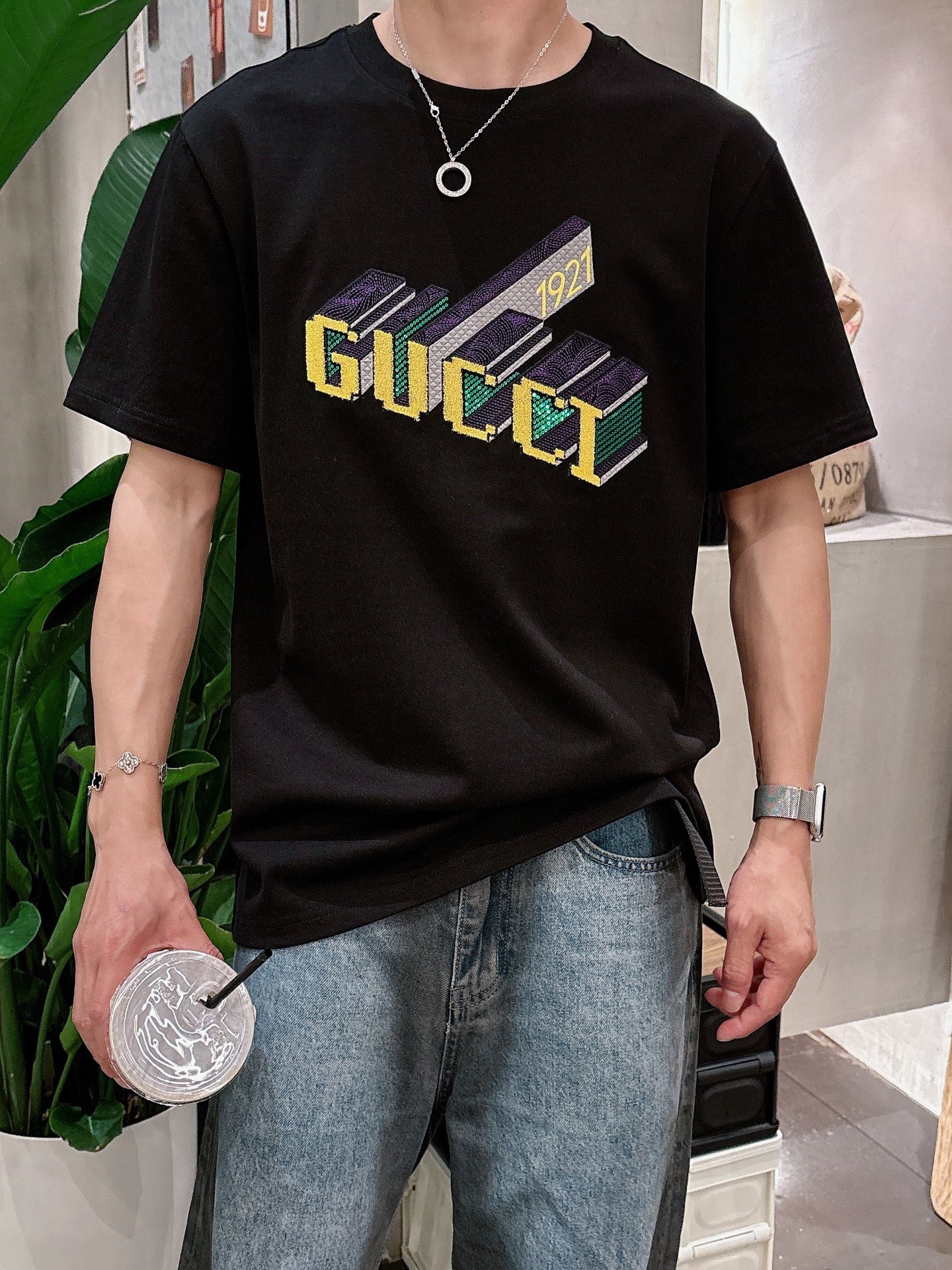 Gucci Male Basic Clothing Black S-m-l-xl