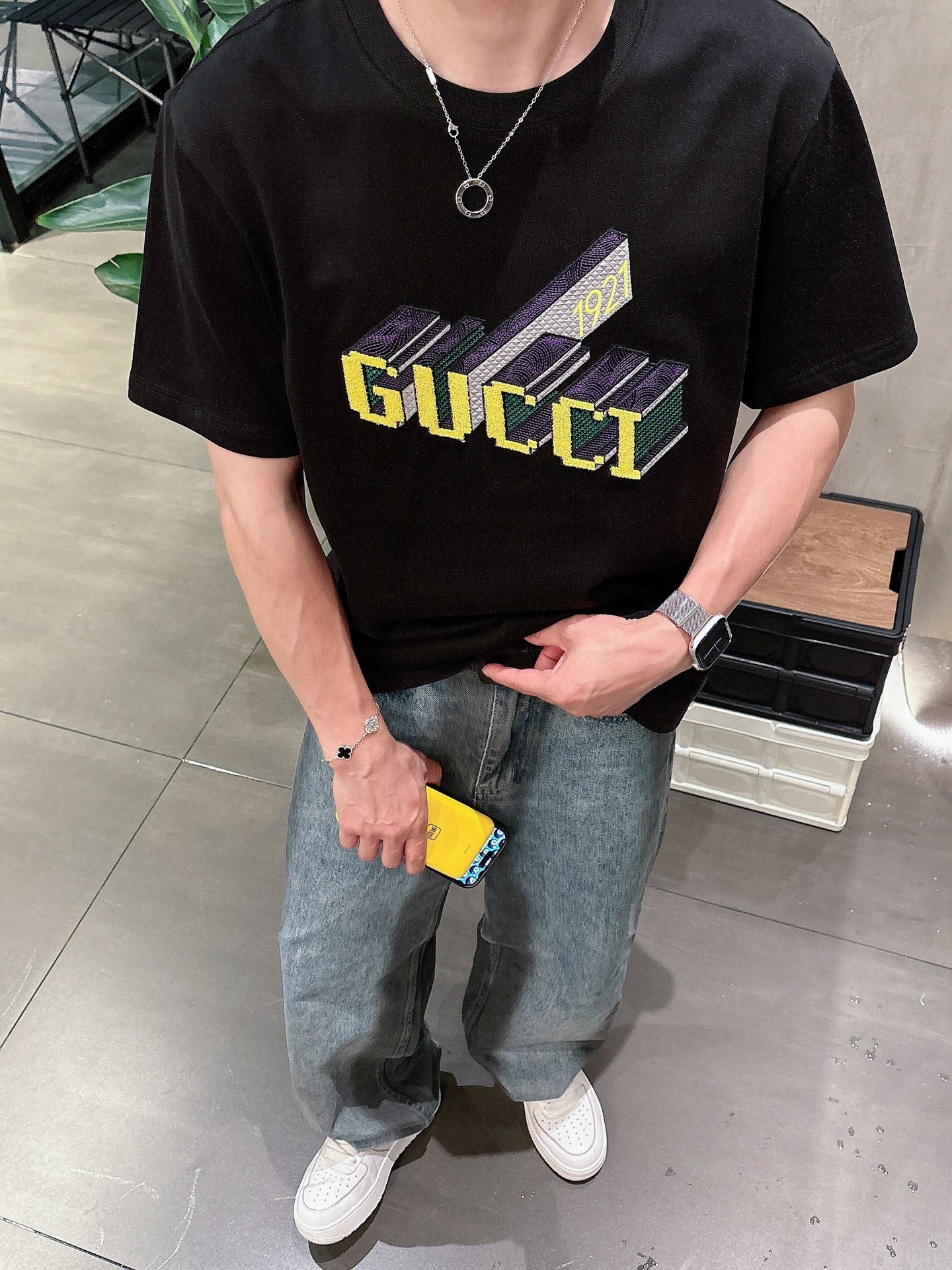 Gucci Male Basic Clothing Black S-m-l-xl