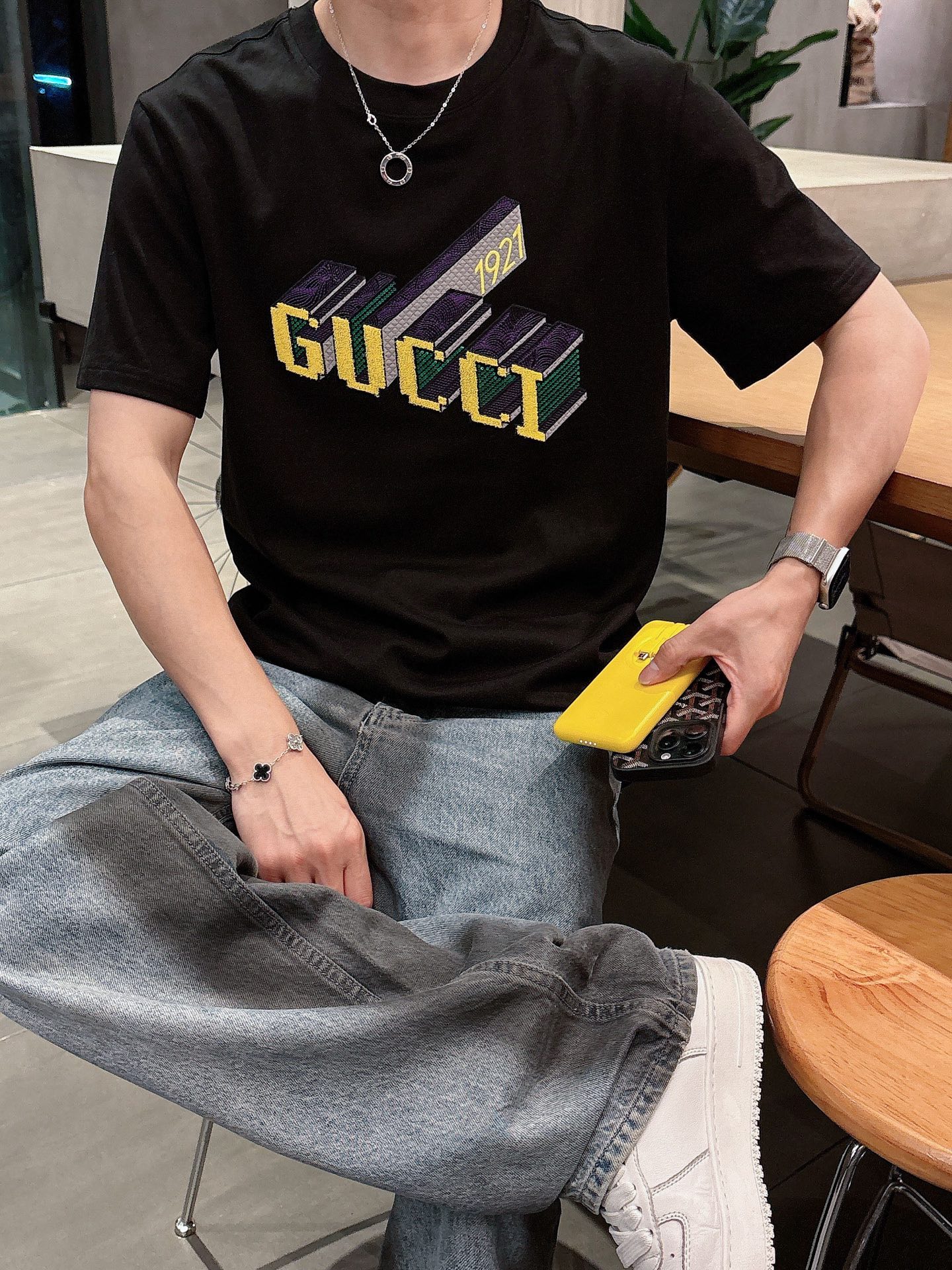 Gucci Male Basic Clothing Black S-m-l-xl