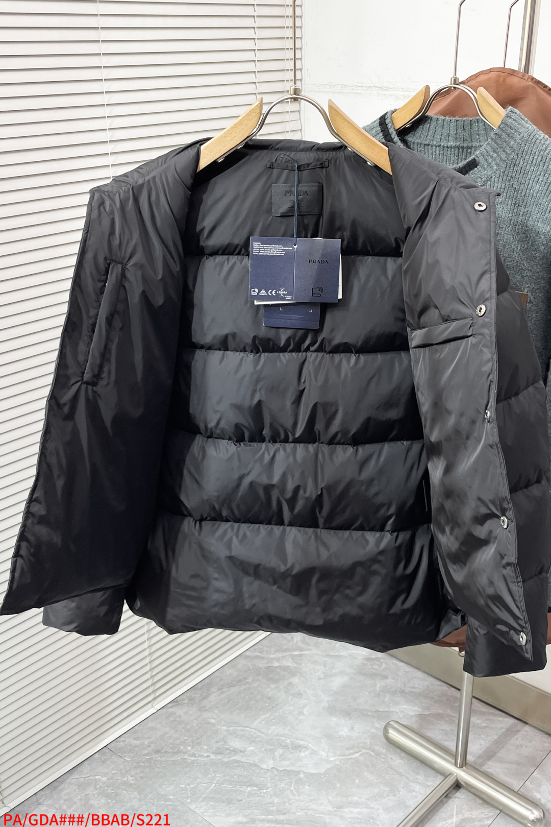Prada Jacket Goose Down Black Loose Fit S-m-l-xl