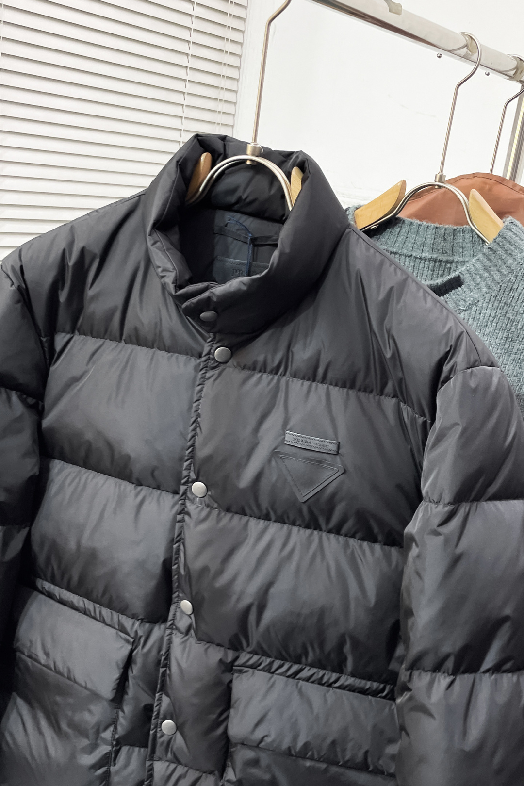 Prada Jacket Goose Down Black Loose Fit S-m-l-xl