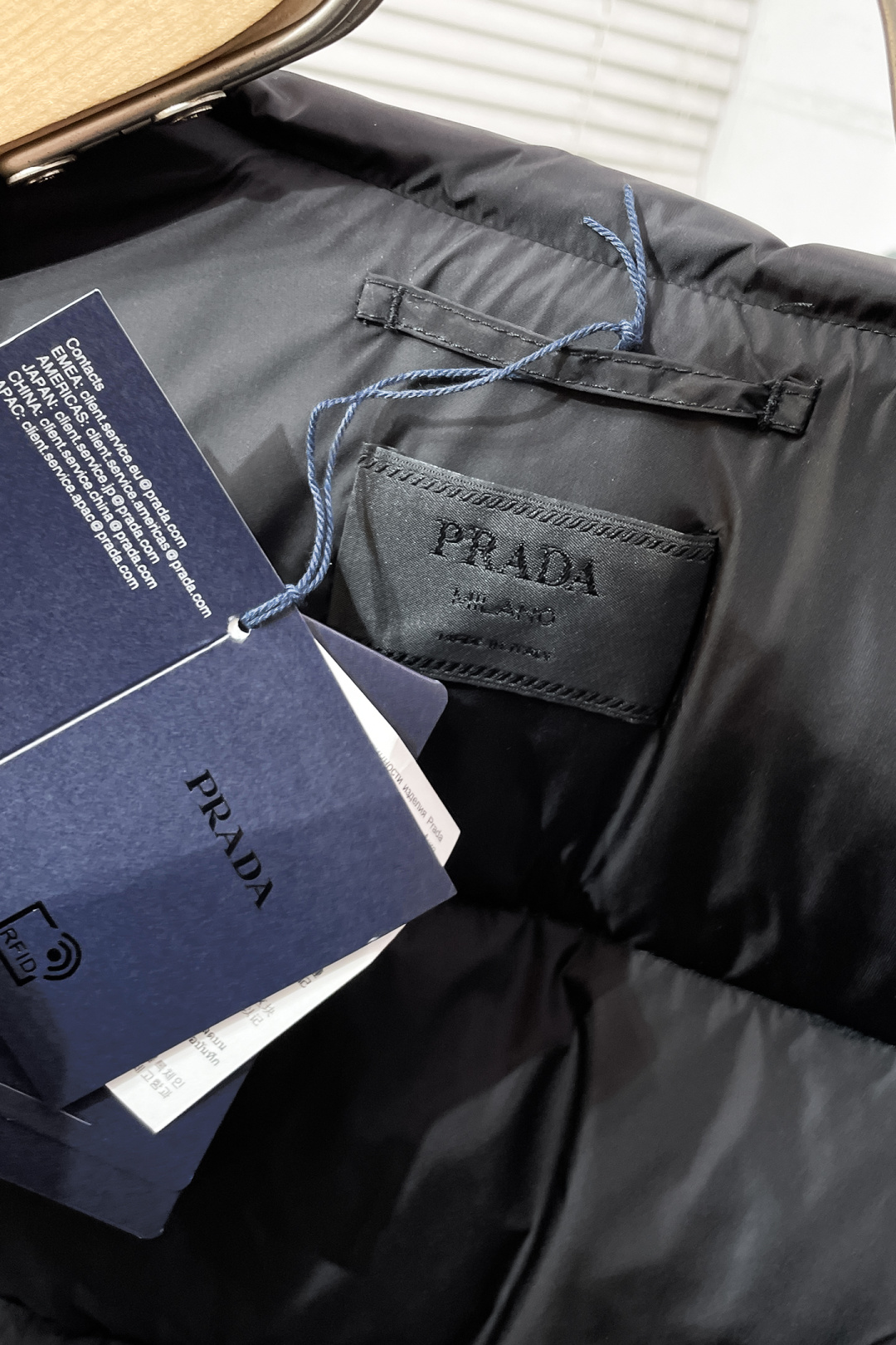 Prada Jacket Goose Down Black Loose Fit S-m-l-xl