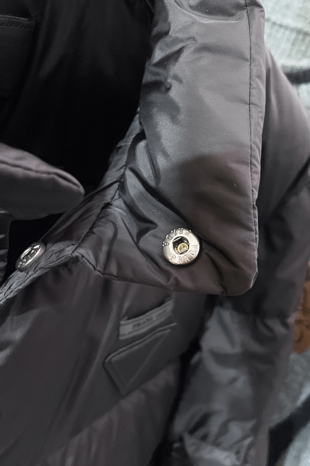 Prada Jacket Goose Down Black Loose Fit S-m-l-xl