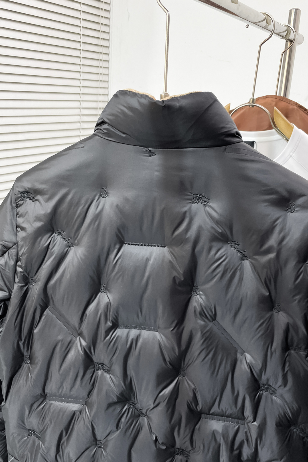 Burberry Down Jacket White Duck Down Black S-m-xxxl