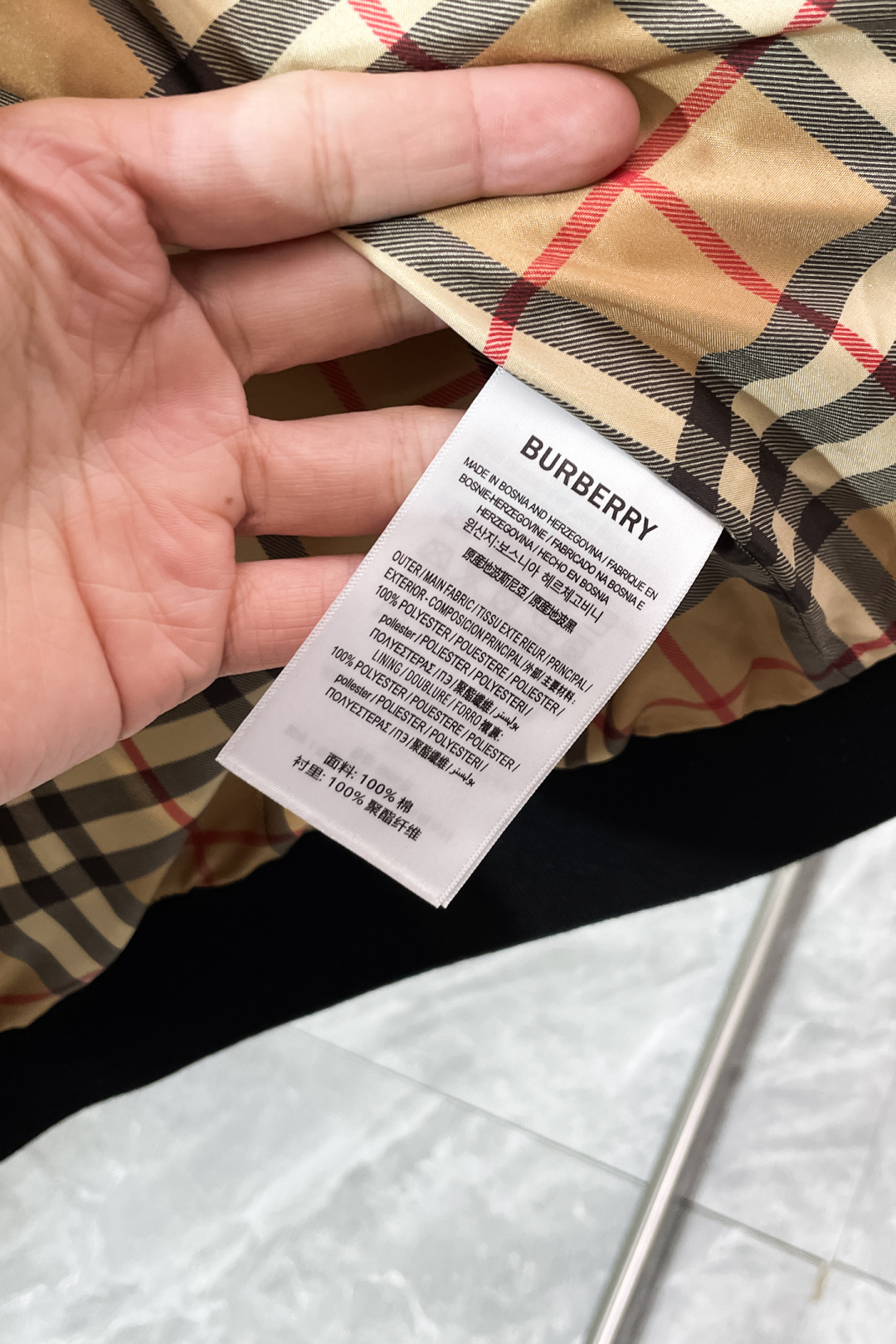 Burberry Down Jacket White Duck Down Black S-m-xxxl
