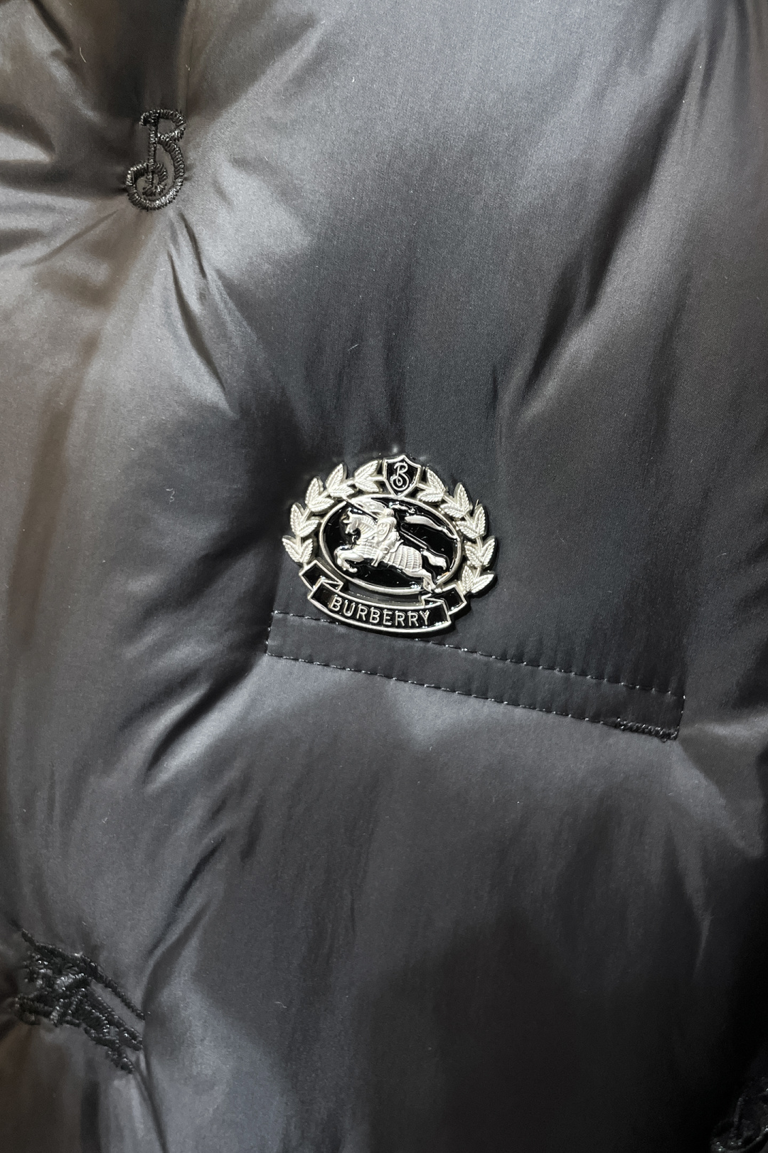 Burberry Down Jacket White Duck Down Black S-m-xxxl