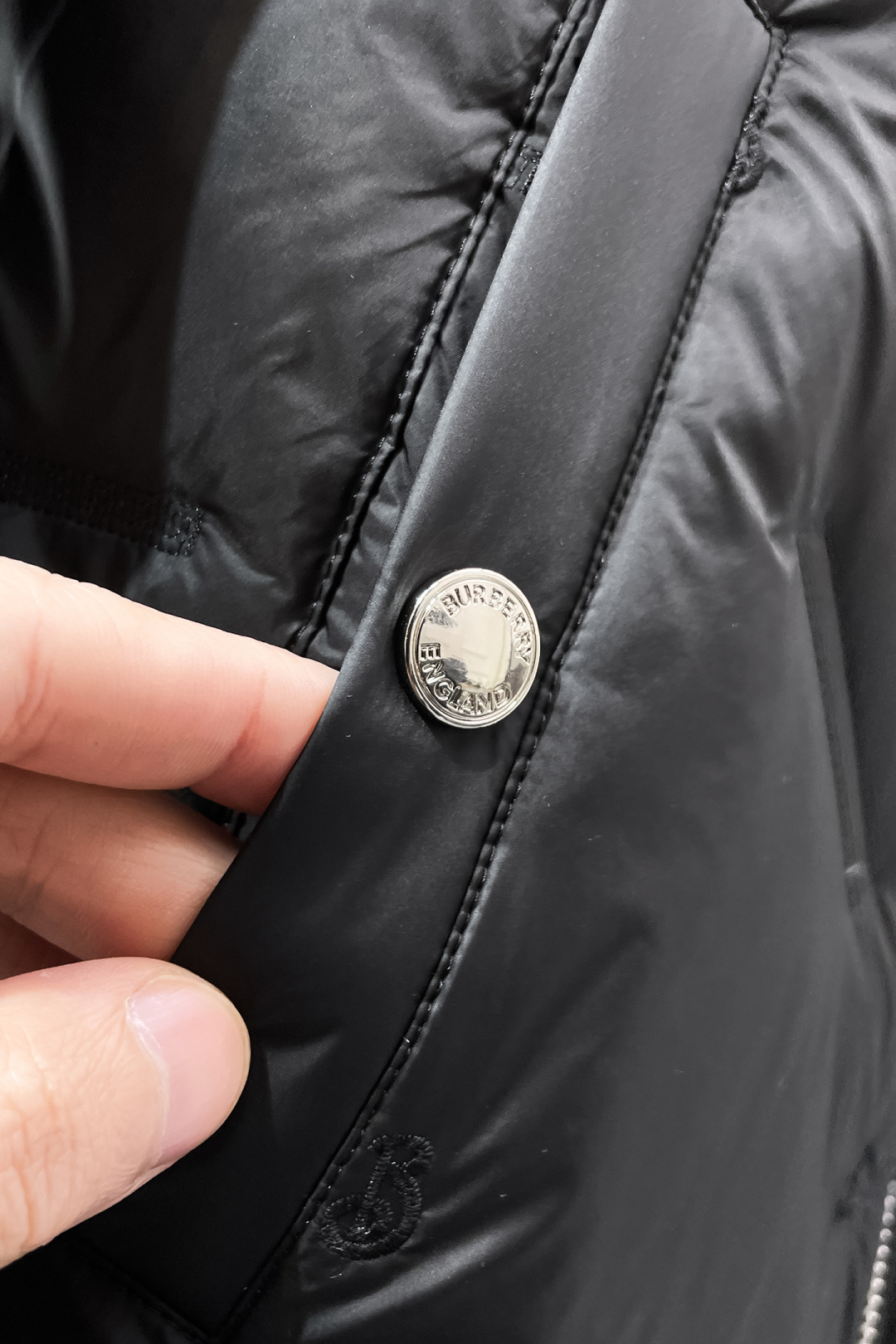 Burberry Down Jacket White Duck Down Black S-m-xxxl