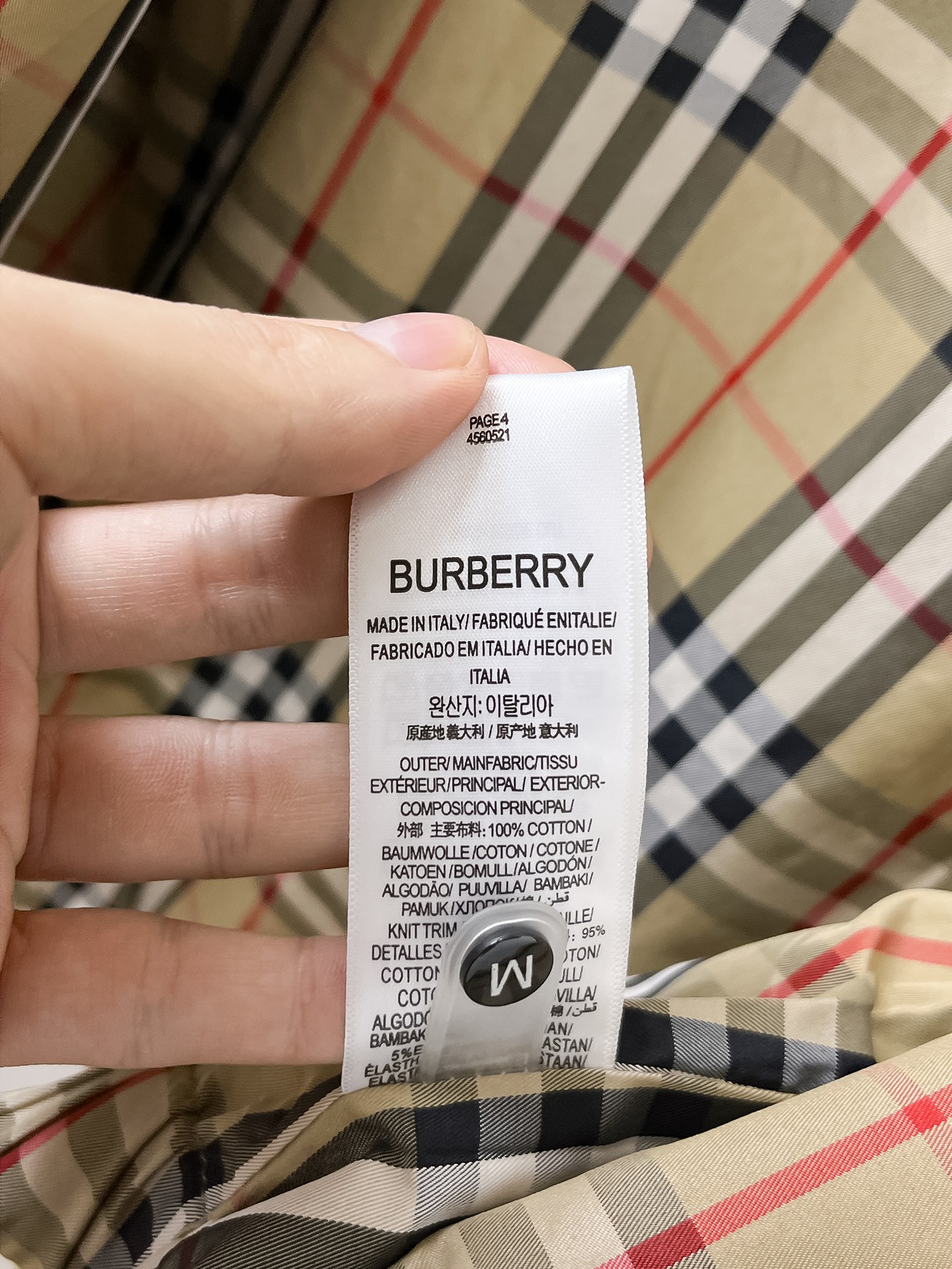 Burberry Male Jacket S-m-xl