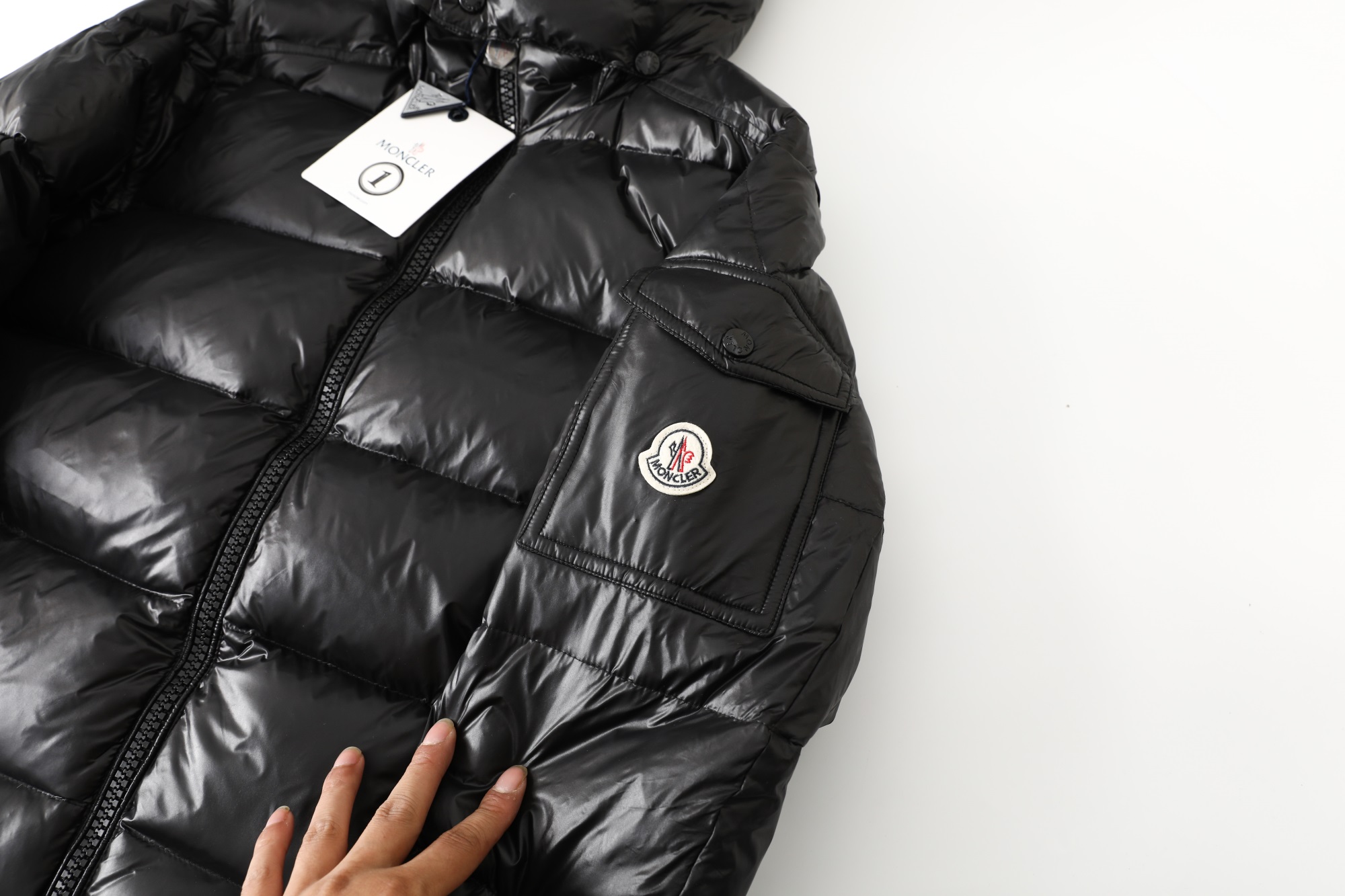 Moncler Down Jacket Goose Down Black S-m-l
