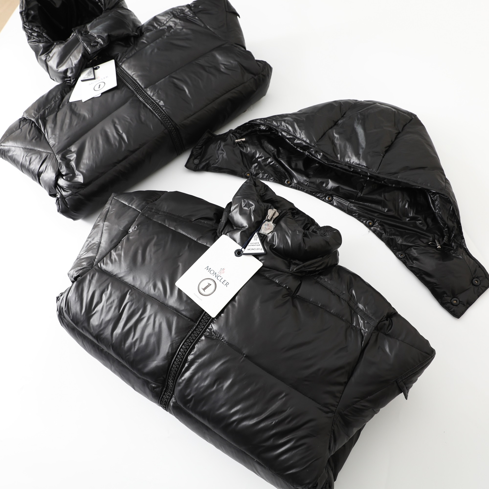 Moncler Down Jacket Goose Down Black S-m-l