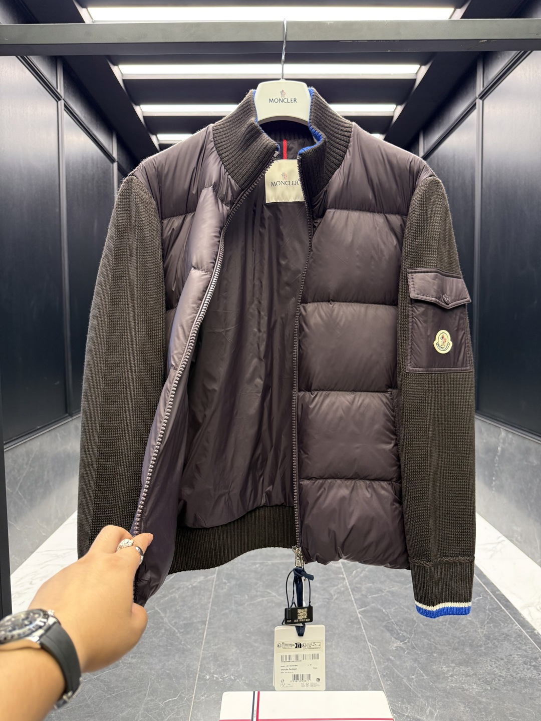 Moncler Male Basic Clothing Wool Black S-m-l-xl