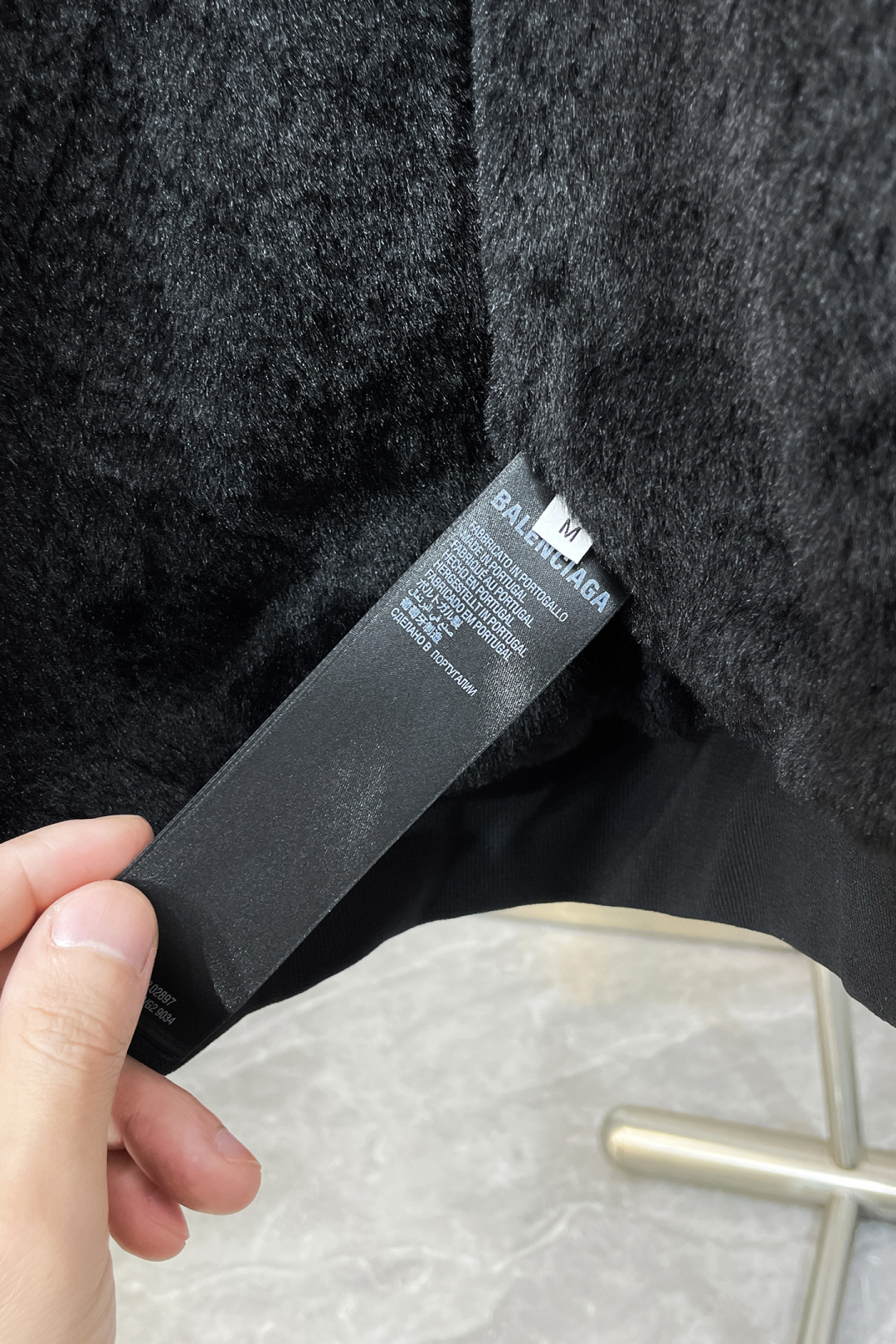 Balenciaga Hoodie Cotton Black Hooded S-l-xl