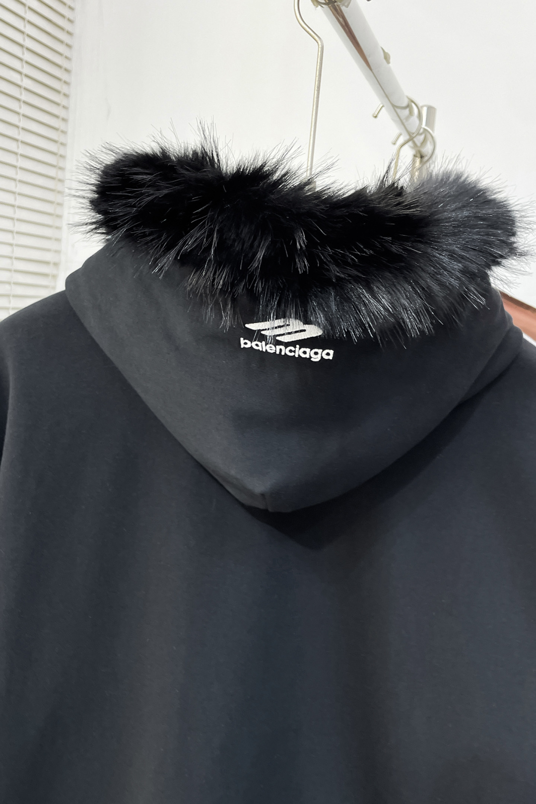 Balenciaga Hoodie Cotton Black Hooded S-l-xl