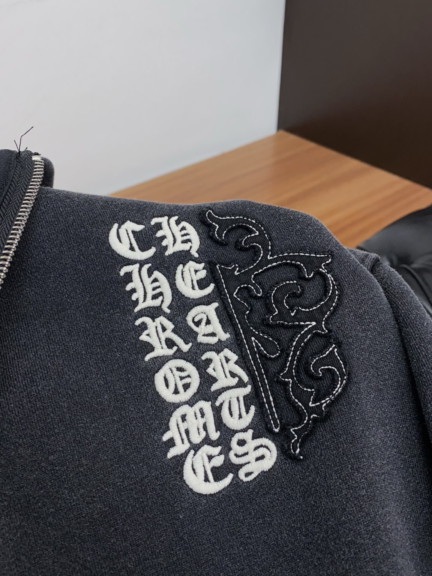 Chrome Hearts Hoodie Black Fleece Lined S-xl