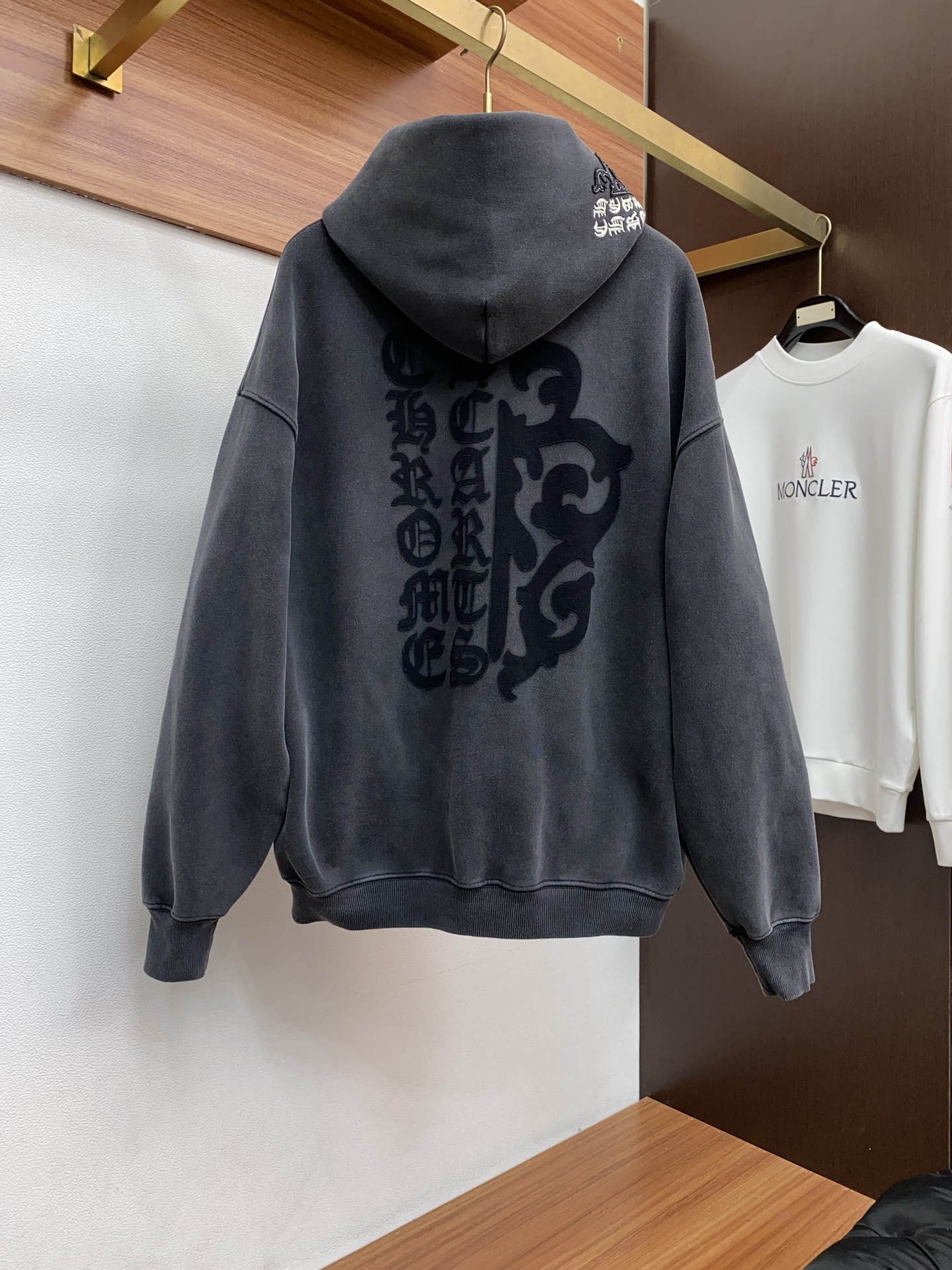 Chrome Hearts Hoodie Black Fleece Lined S-xl
