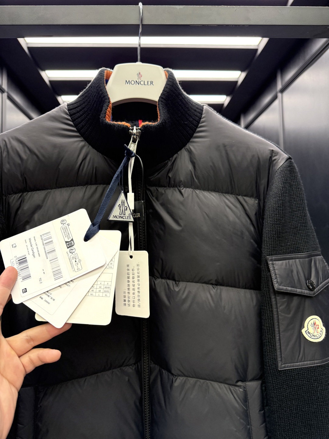 Moncler Male Basic Clothing Wool Black S-m-l-xl