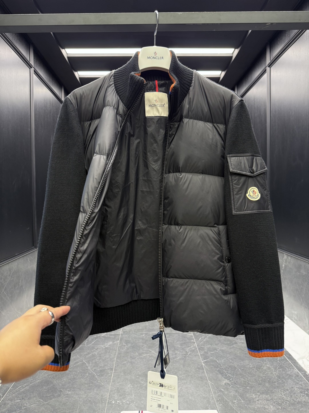 Moncler Male Basic Clothing Wool Black S-m-l-xl