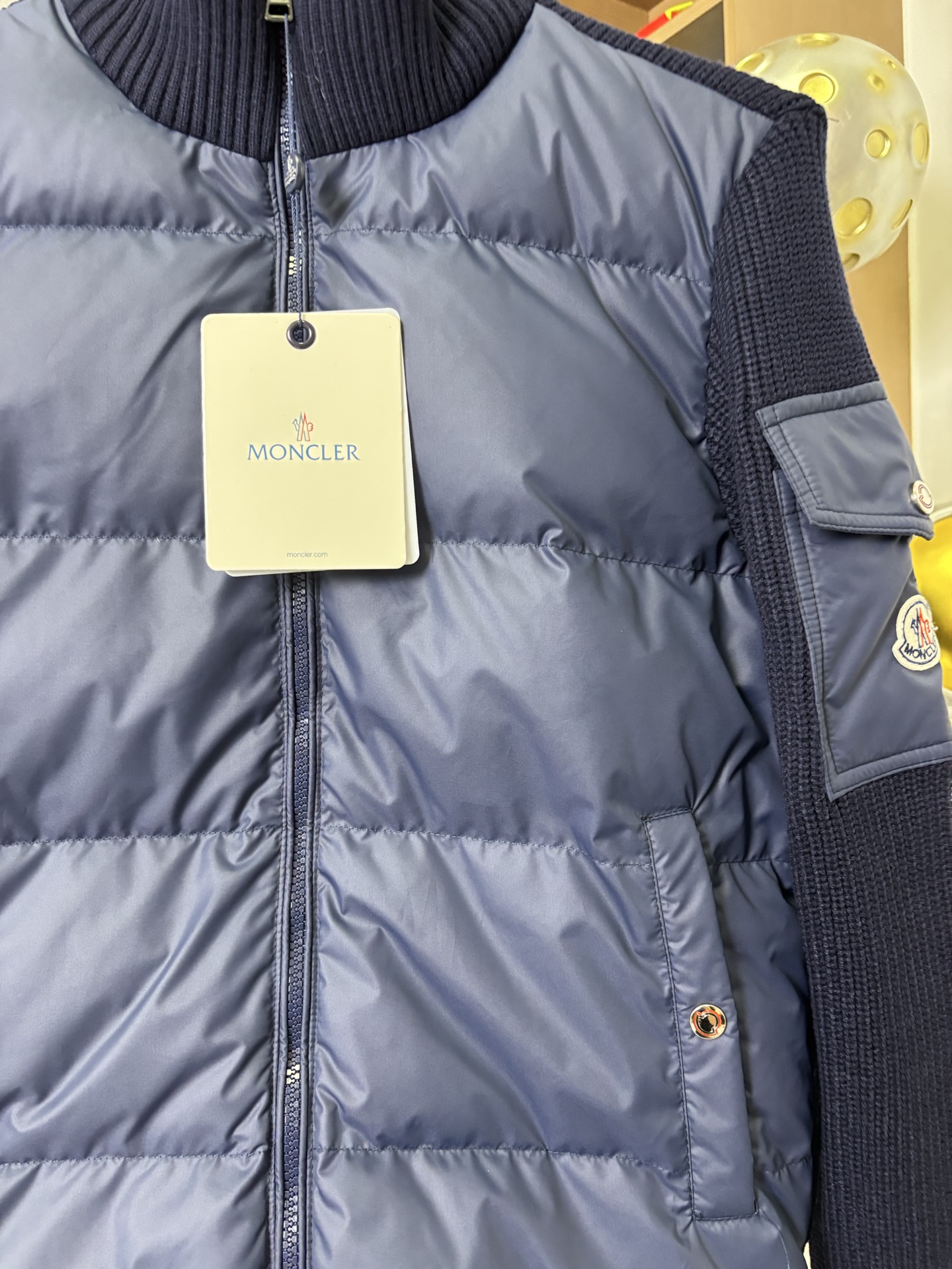 Moncler Down Jacket Knitted Black M-l-xl