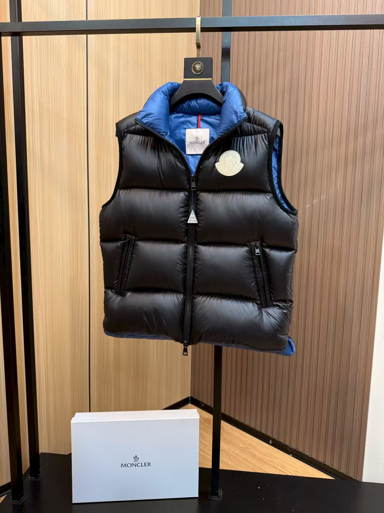 Moncler Male Down Vest Goose Down Black S-m-l