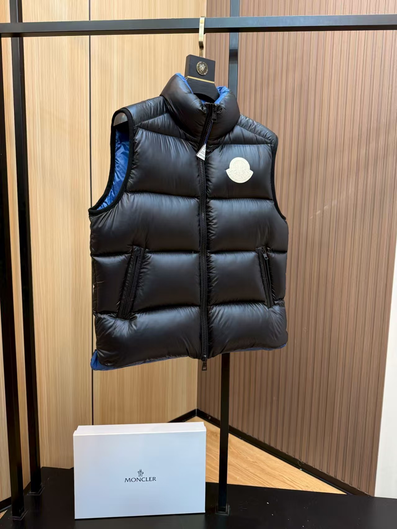Moncler Male Down Vest Goose Down Black S-m-l