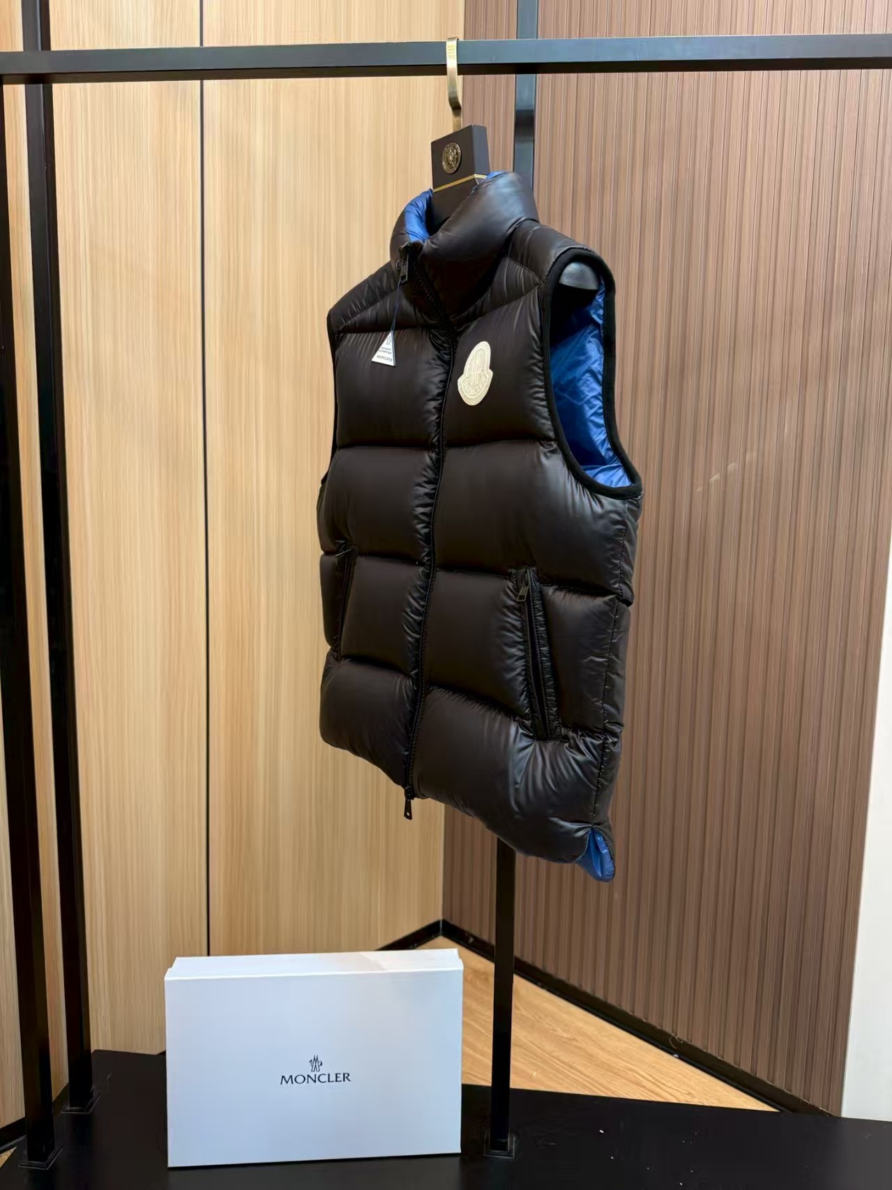 Moncler Male Down Vest Goose Down Black S-m-l