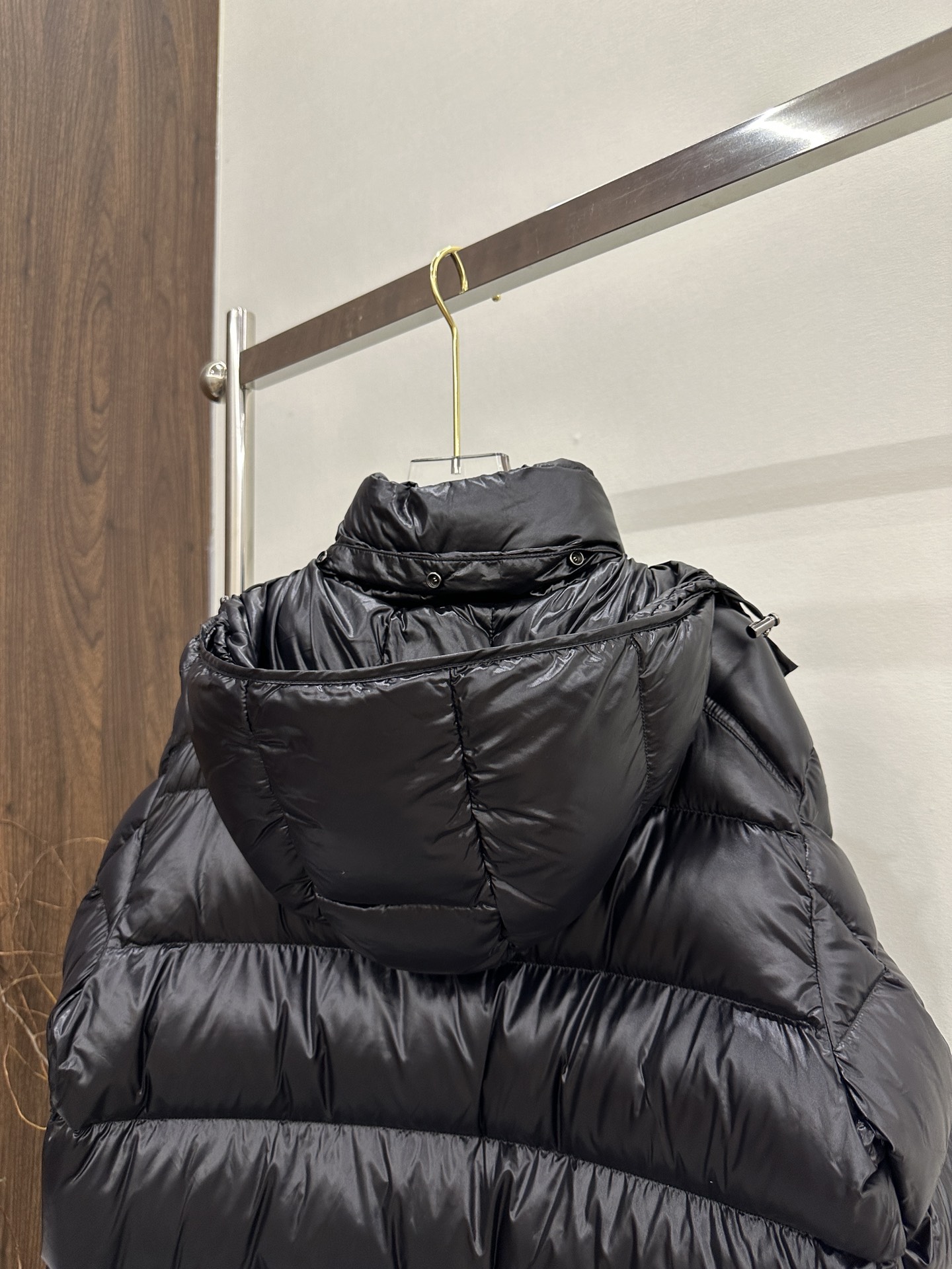Moncler Down Jacket White Duck Down Black M-l