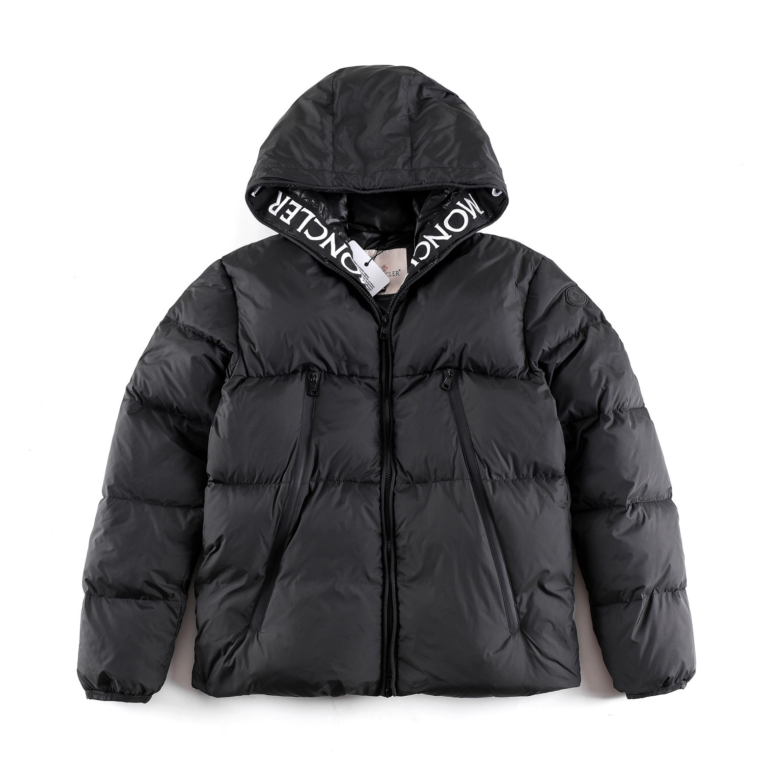Moncler Basic Clothing Polyester Black Hooded S-m-l