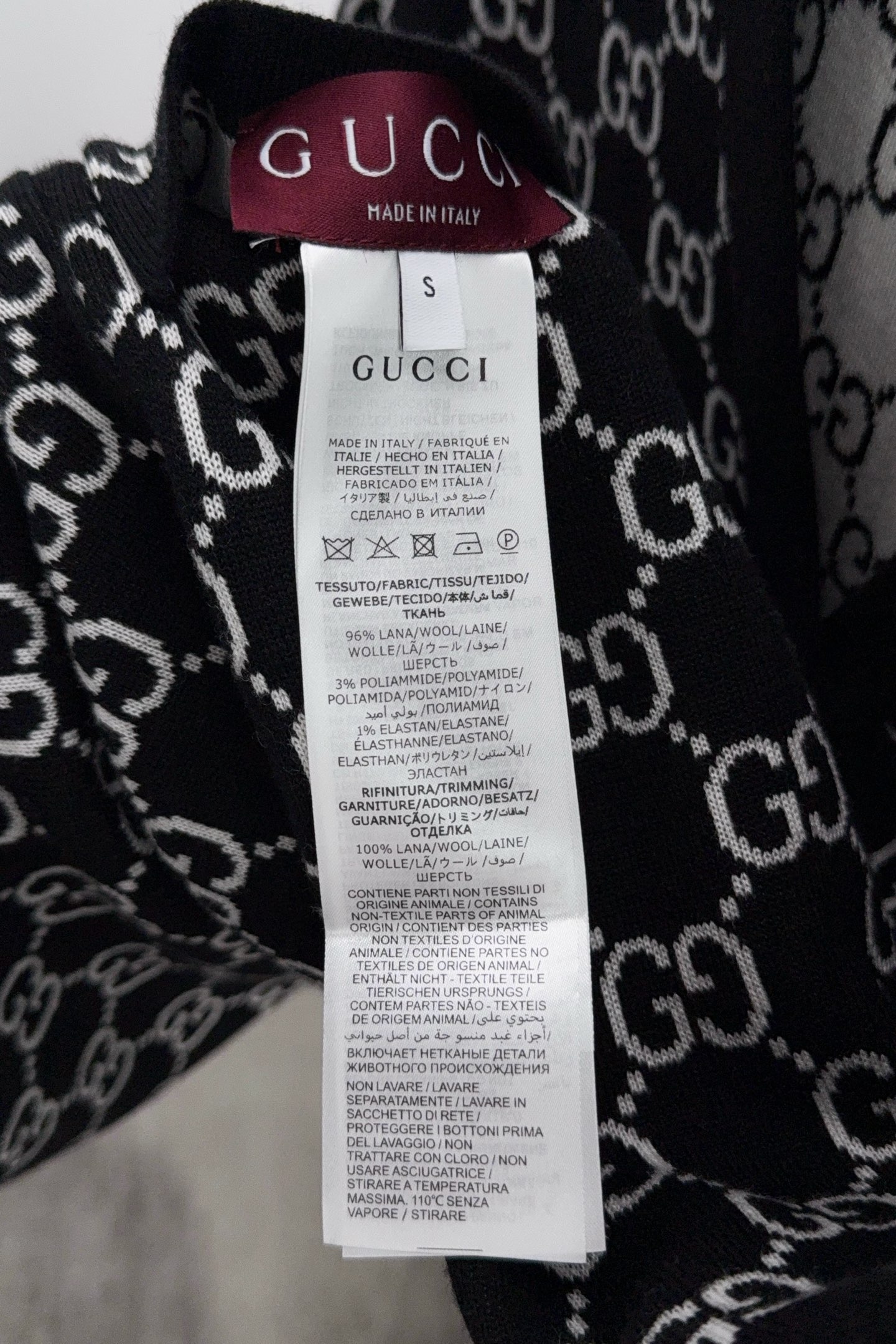 Gucci Basic Clothing Wool Loose Fit S-m-l-xl