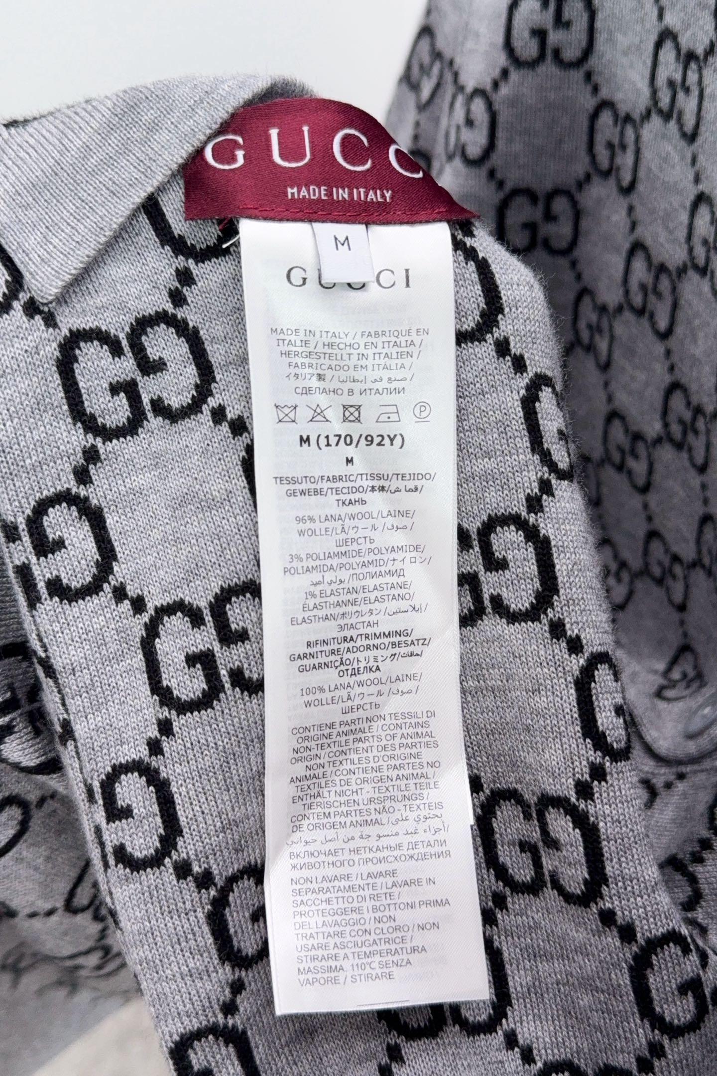 Gucci Basic Clothing Wool Loose Fit S-m-l-xl