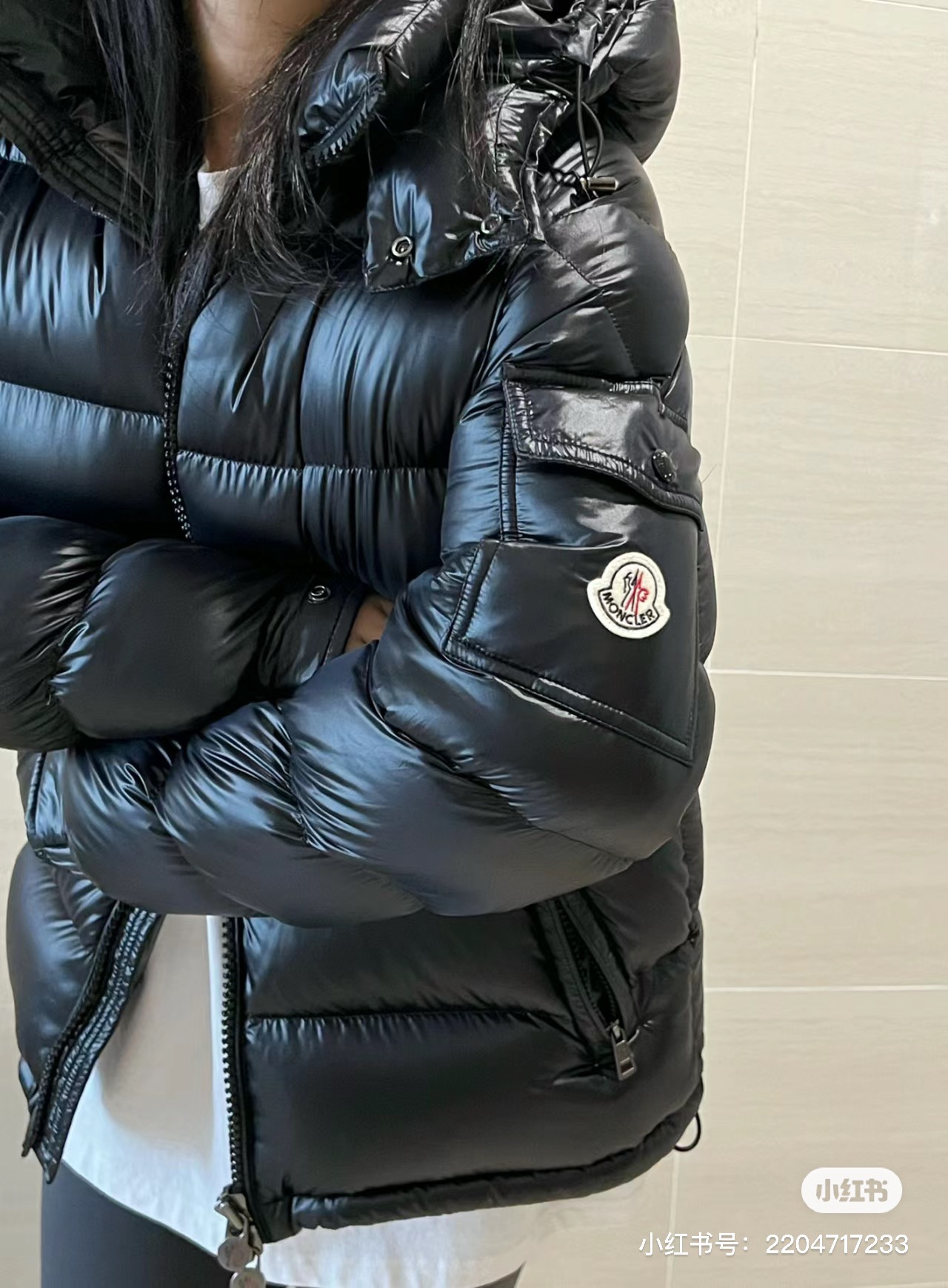 Moncler Down Jacket White Duck Down Hooded M-l